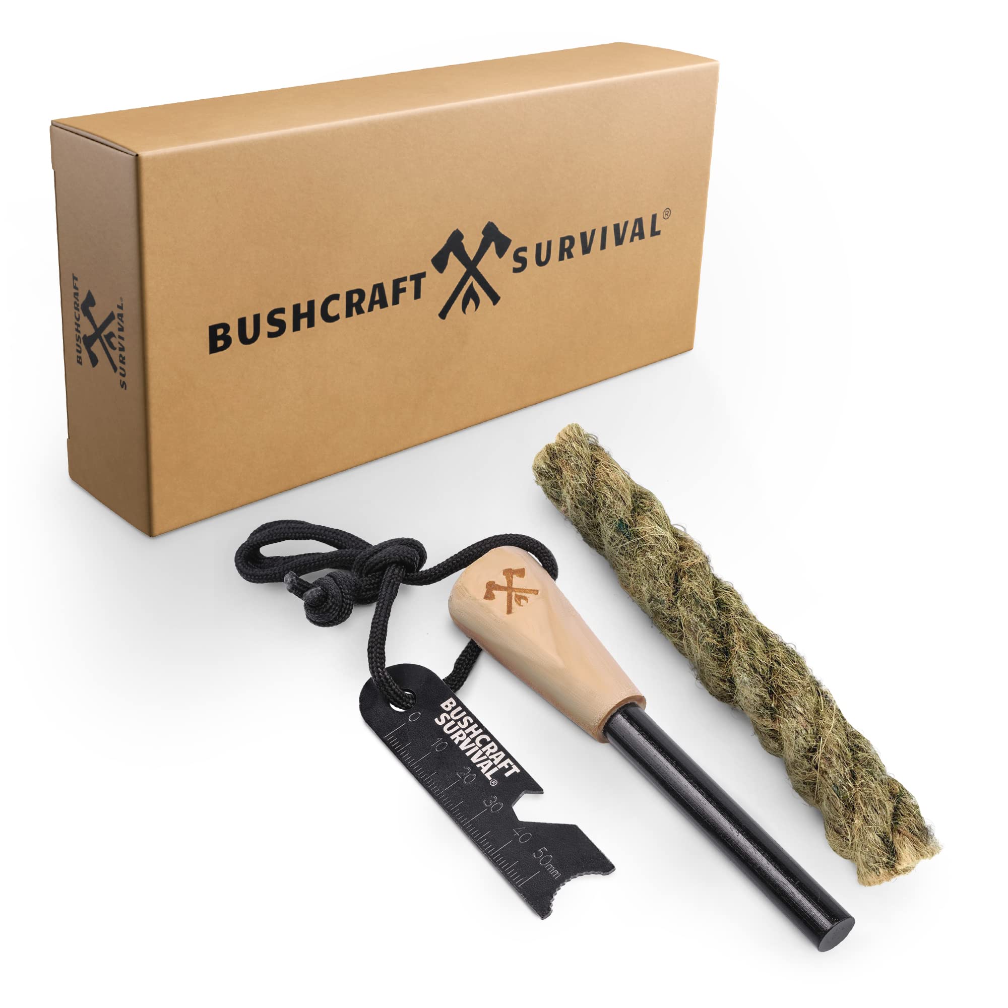 Bushcraft Survival Ferro Rod Fire Starter Kit & Backpacking