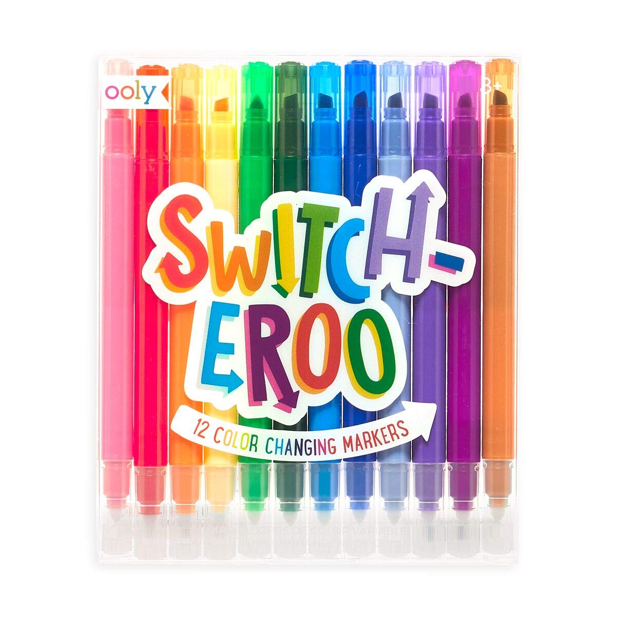 Ooly, Switch-eroo Double Sided Color Changing Markers, Drawing and Coloring  Tool for Kids and Adults, Cool and Fun Pens for Creative Projects, Gift  Idea for Boys and Girls, Pack of 12 Vibrant
