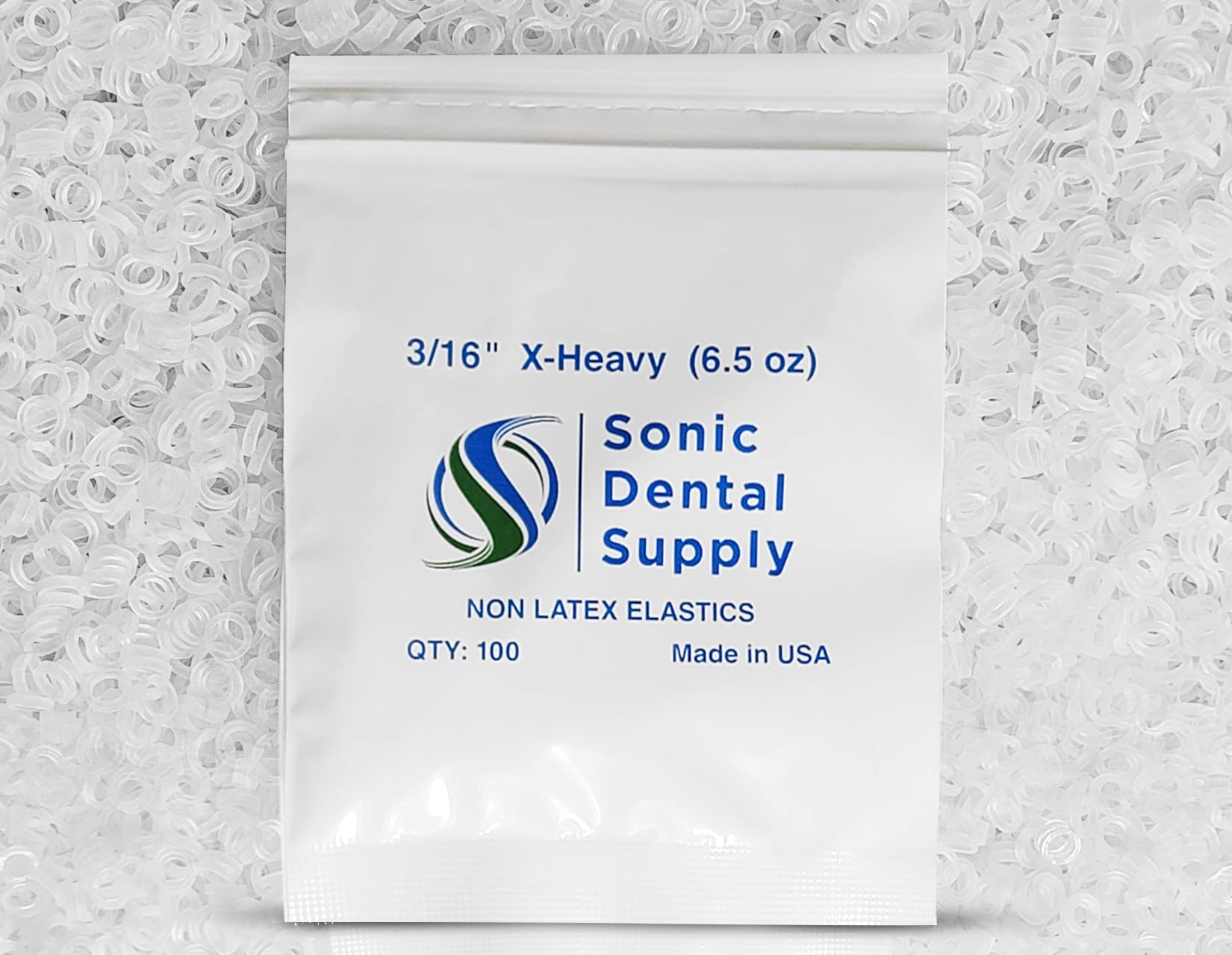 Clear Non-Latex Elastics – Sonic Dental Supply