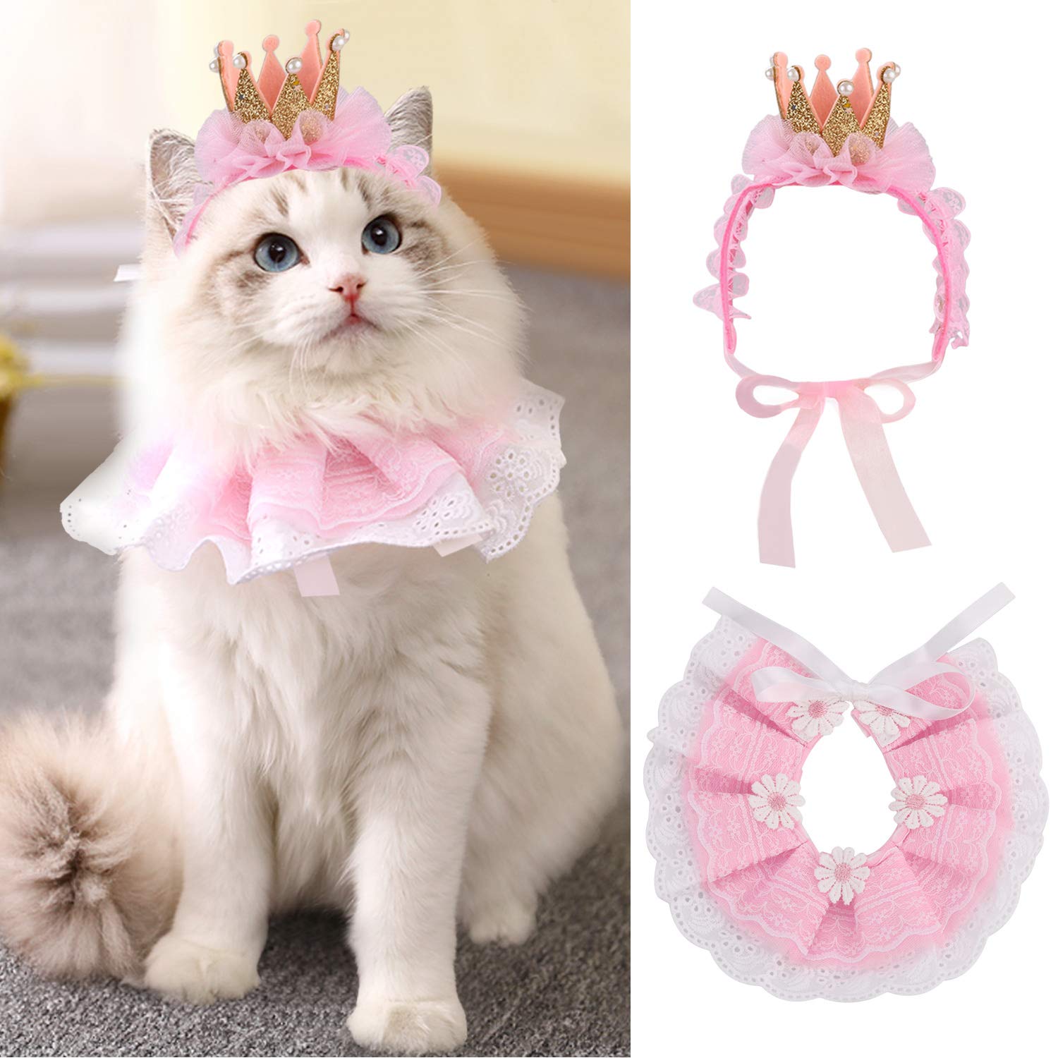 Legendog Cat Bandana for Cats, Princess Cat Costumes for Cats ...