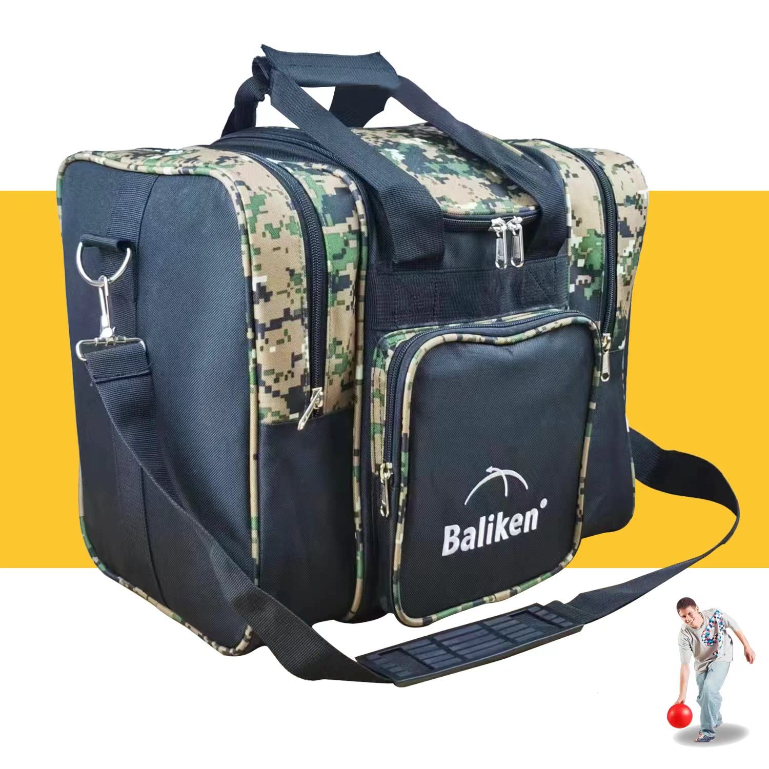 BALIKEN Single Bowling Ball Tote Bag Holds One Bowling Ball One