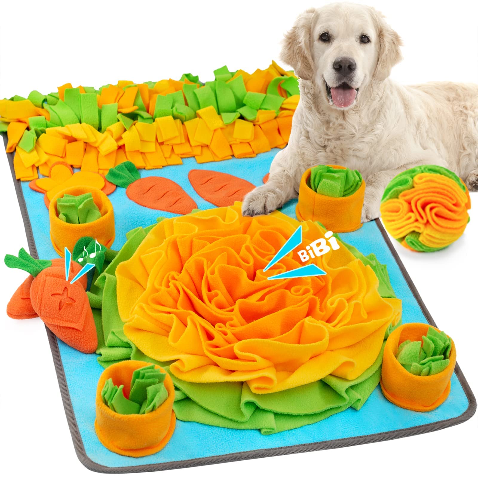 Vivifying Snuffle Mat for Dogs, Adjustable Dog Puzzle Toys Sniff Mat for  All Breeds Dogs, Interactive Dog Enrichment Toys for Slow Eating and Mental  Stimulation (Red Yellow Blue) - Yahoo Shopping