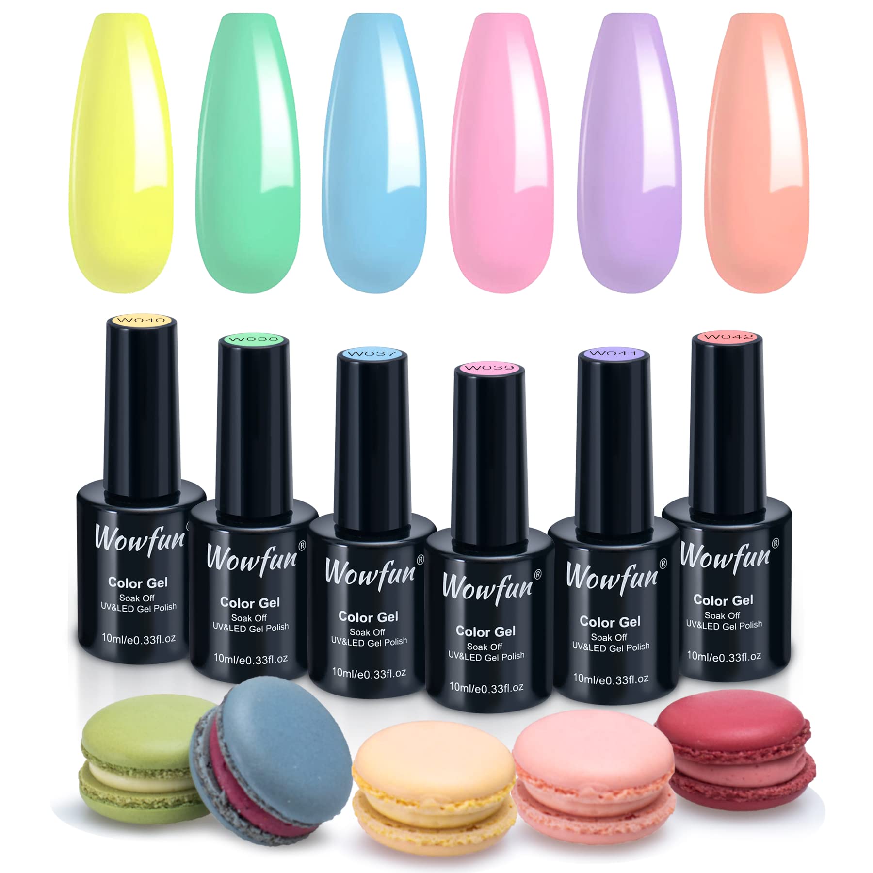 Color Changing Gel Nail Polish - 6 pcs Temperature Changing 3 Colors Mood Gel  Nail Candy Series