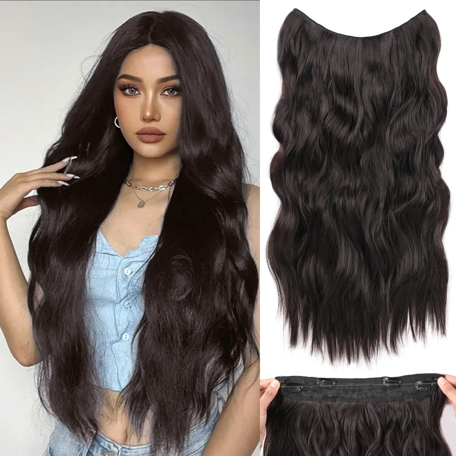 Halo Hair Extensions Invisible Wire Hair Extensions - Long