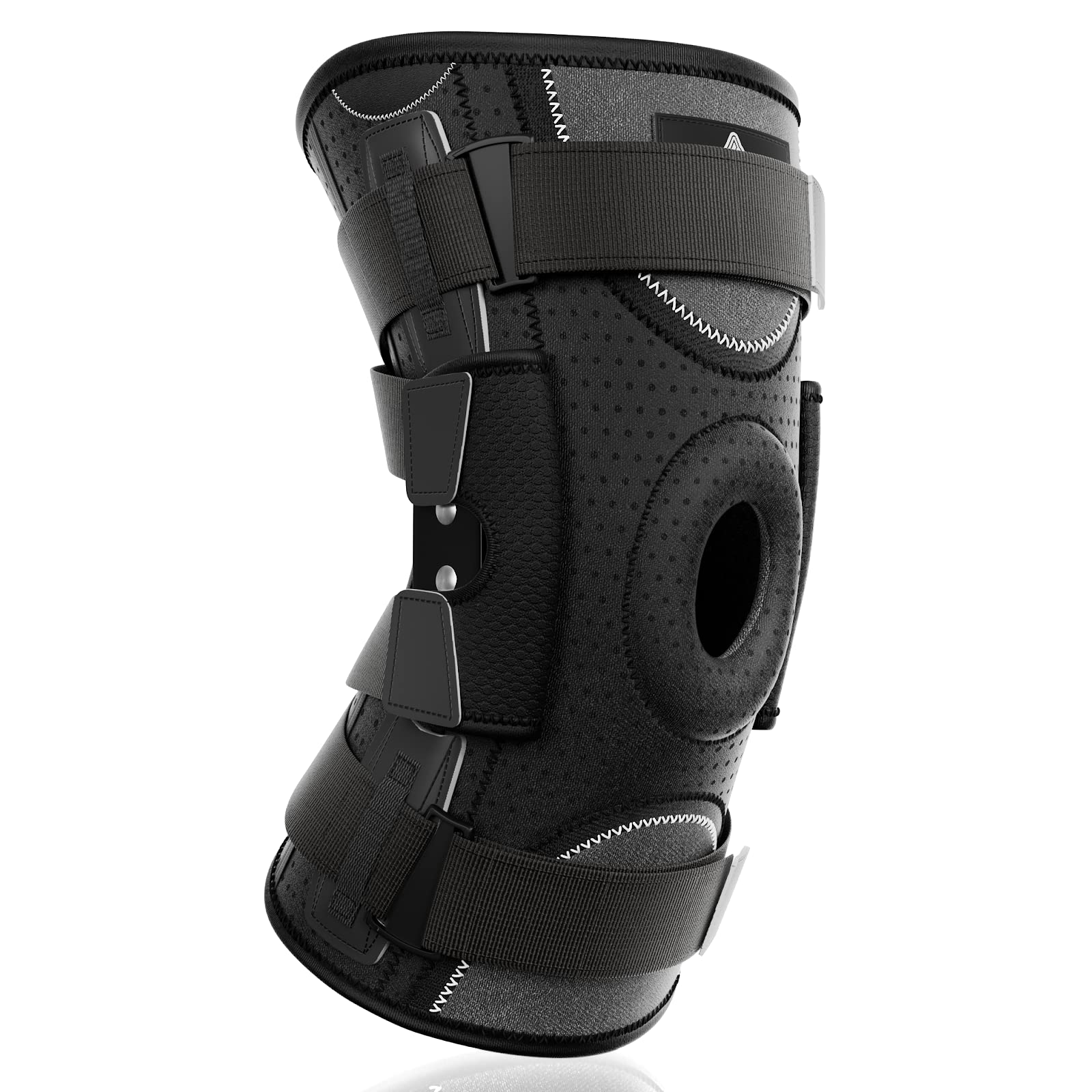 NEENCA Professional Hinged Knee Brace Medical Knee Support with Removable  Dual Side Stabilizers for Knee Pain Arthritis Meniscus Tear Swollen Injury  Recovery Joint Pain Relief ACL. Men & Women (Large Black) Large