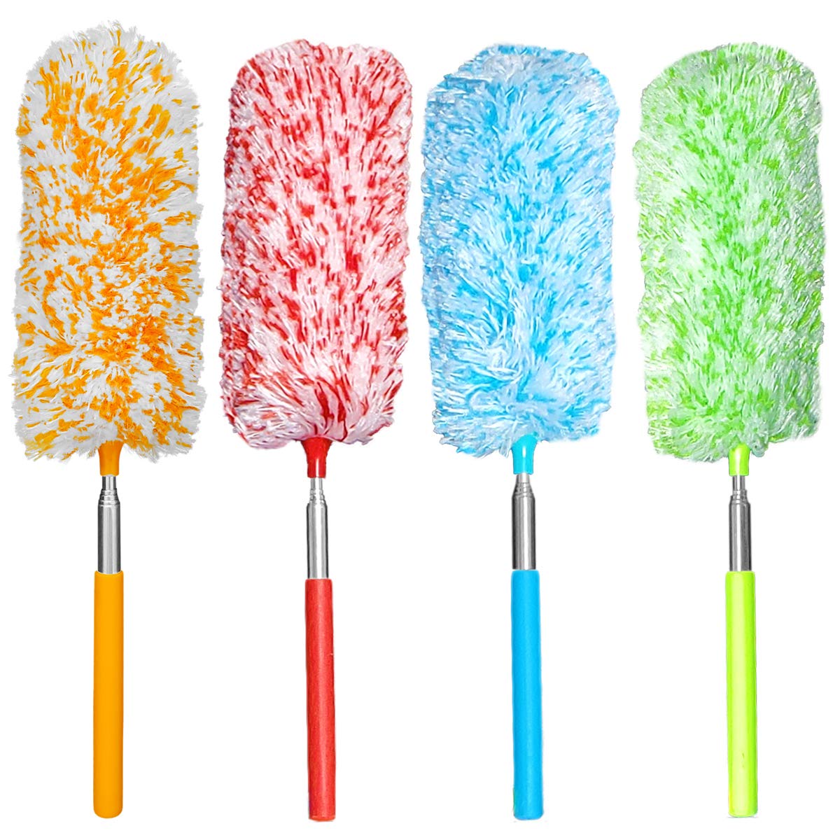 Tonmp 4 Pcs Microfiber Duster Microfiber Hand Duster Washable