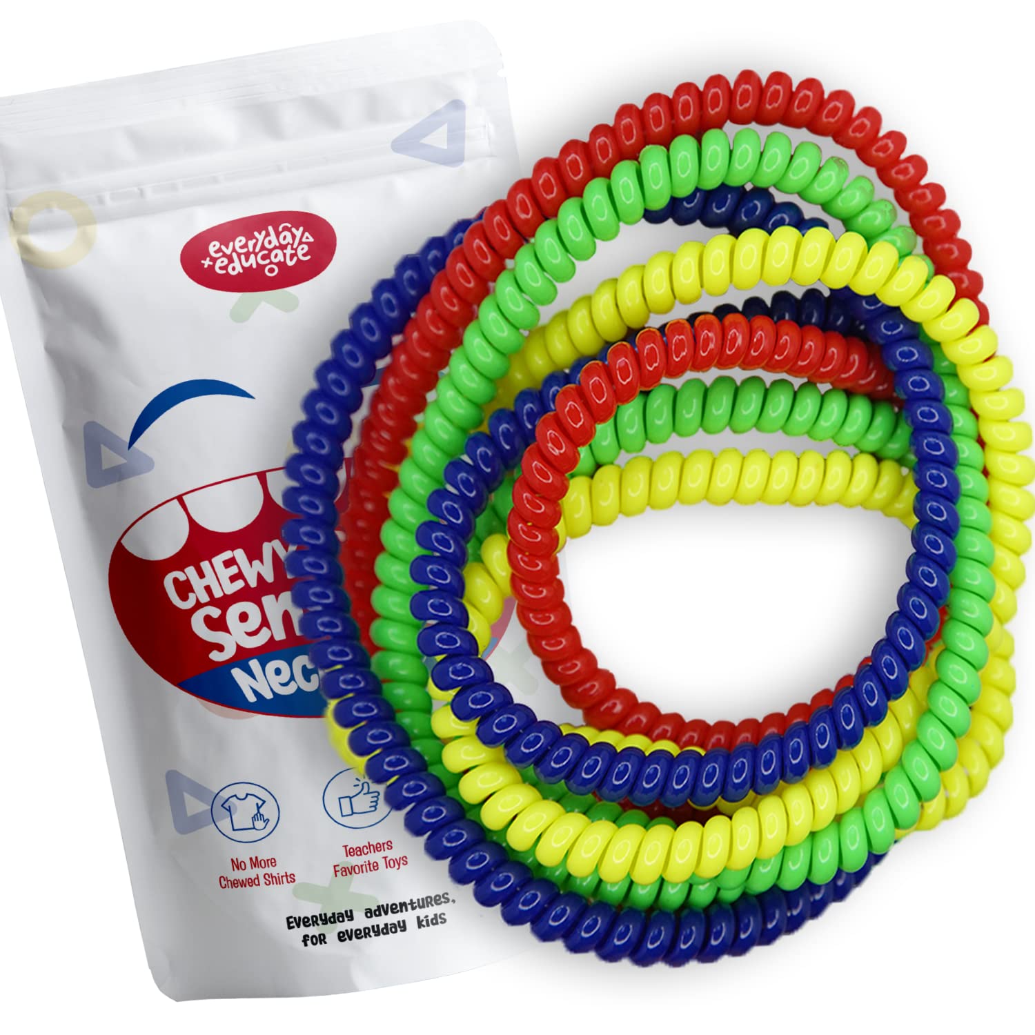 Amazon.com: Sensory Chew Necklace for Boys and Girls, 6 Pack Stretch Chewing  Necklaces for Kids with Autism ADHD SPD, Oral Motor Aids Chew Toys Reduce  Fidgeting for Kids Chewer (6) : Health
