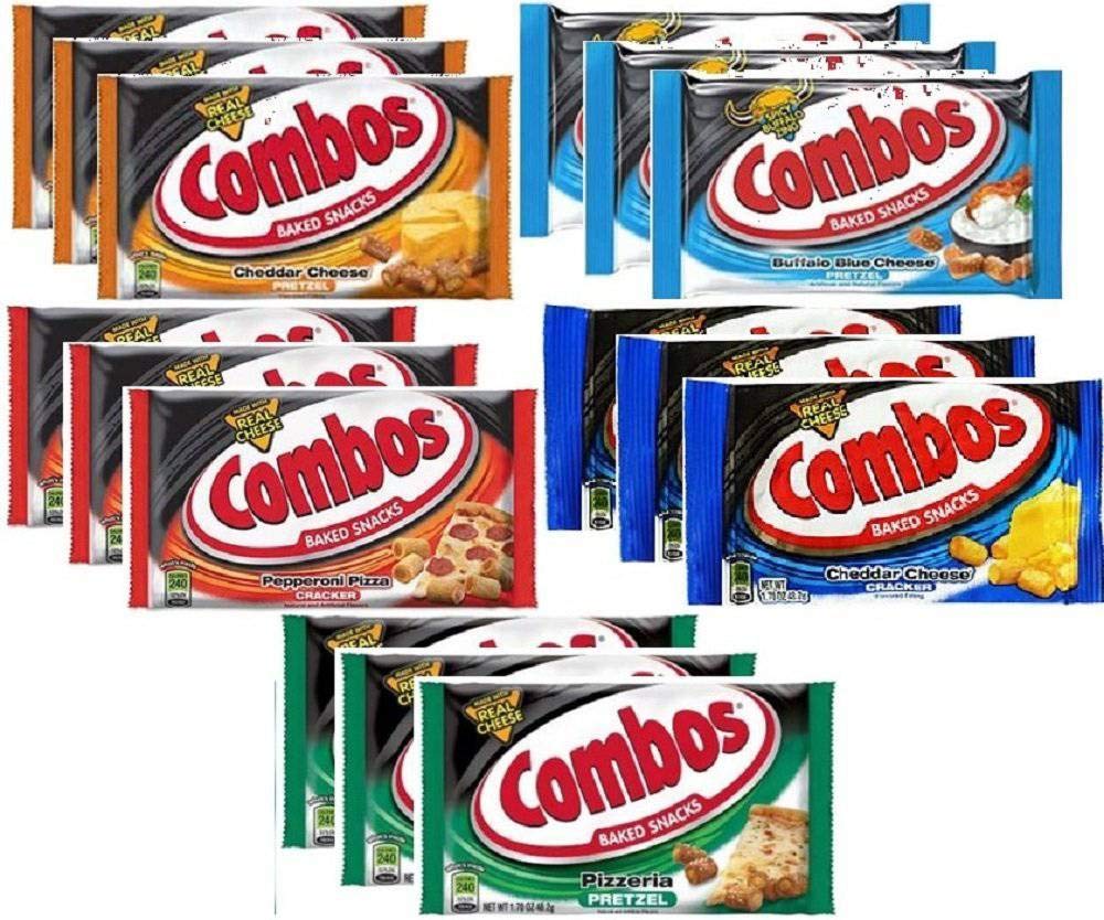 Combos Baked Snacks Pretzel and Cracker Variety Pack 1.7 Ounce