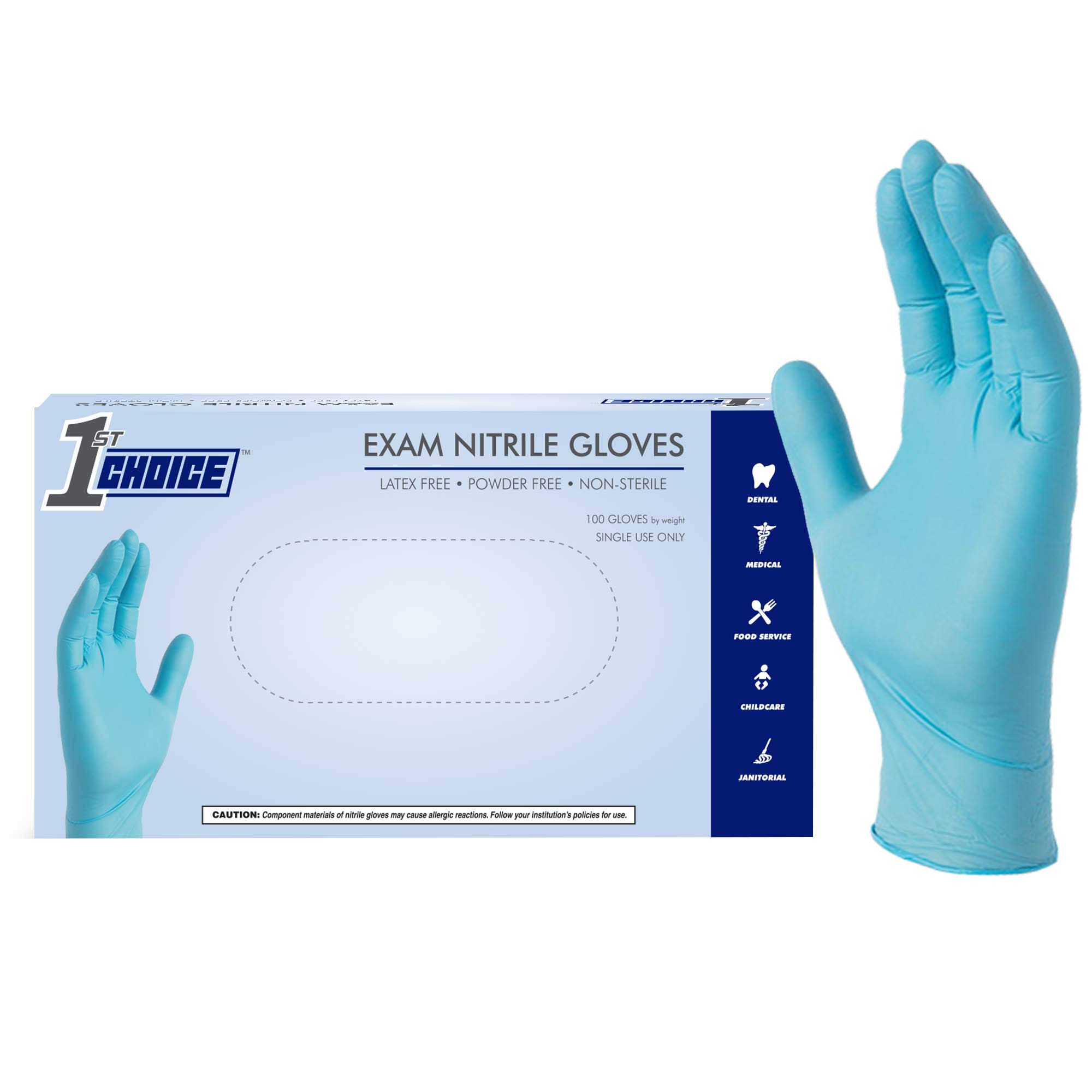 Food handling / Food Service -iChef Nitrile Gloves Powder Free 100/box