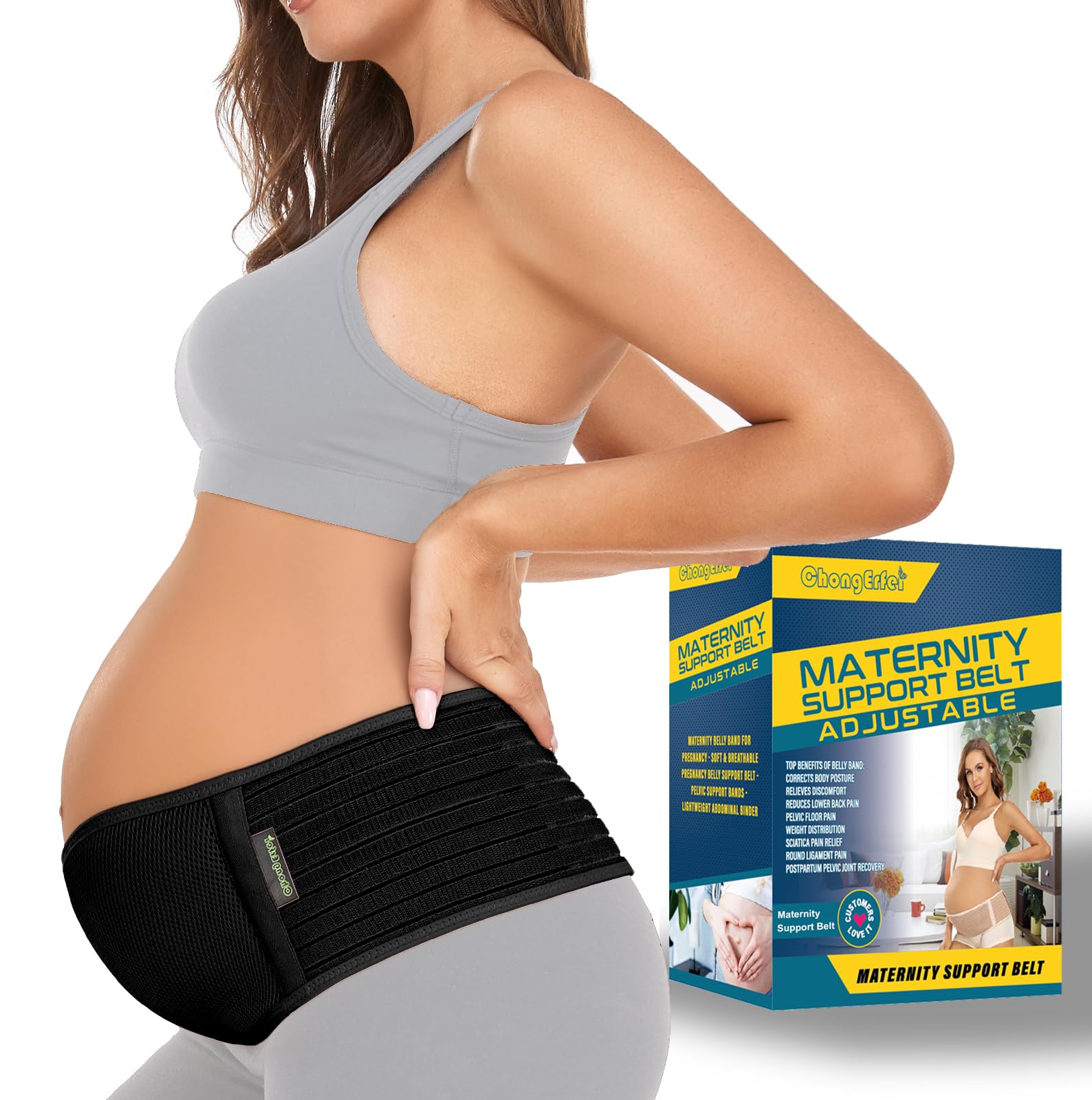 ChongErfei Pregnancy Belly Band Maternity Belt Back Support