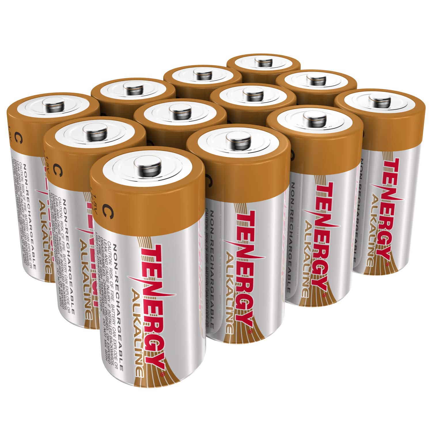 Tenergy 1.5V C Alkaline LR14 Battery, High Performance C Non-Rechargeable  Batteries for Clocks, Remotes, Toys & Electronic Devices, Replacement C  Cell Batteries, 12 Pack 12 Count (Pack of 1)