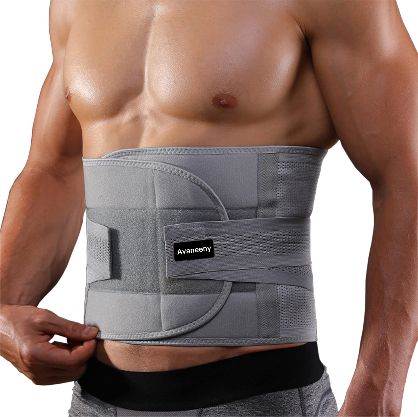 Back Brace for Men Women Lower Back Pain Relief with 7 Stays, Back Support  Belt with Dual Adjustable Straps,Lumbar Support Belt for Herniated Disc