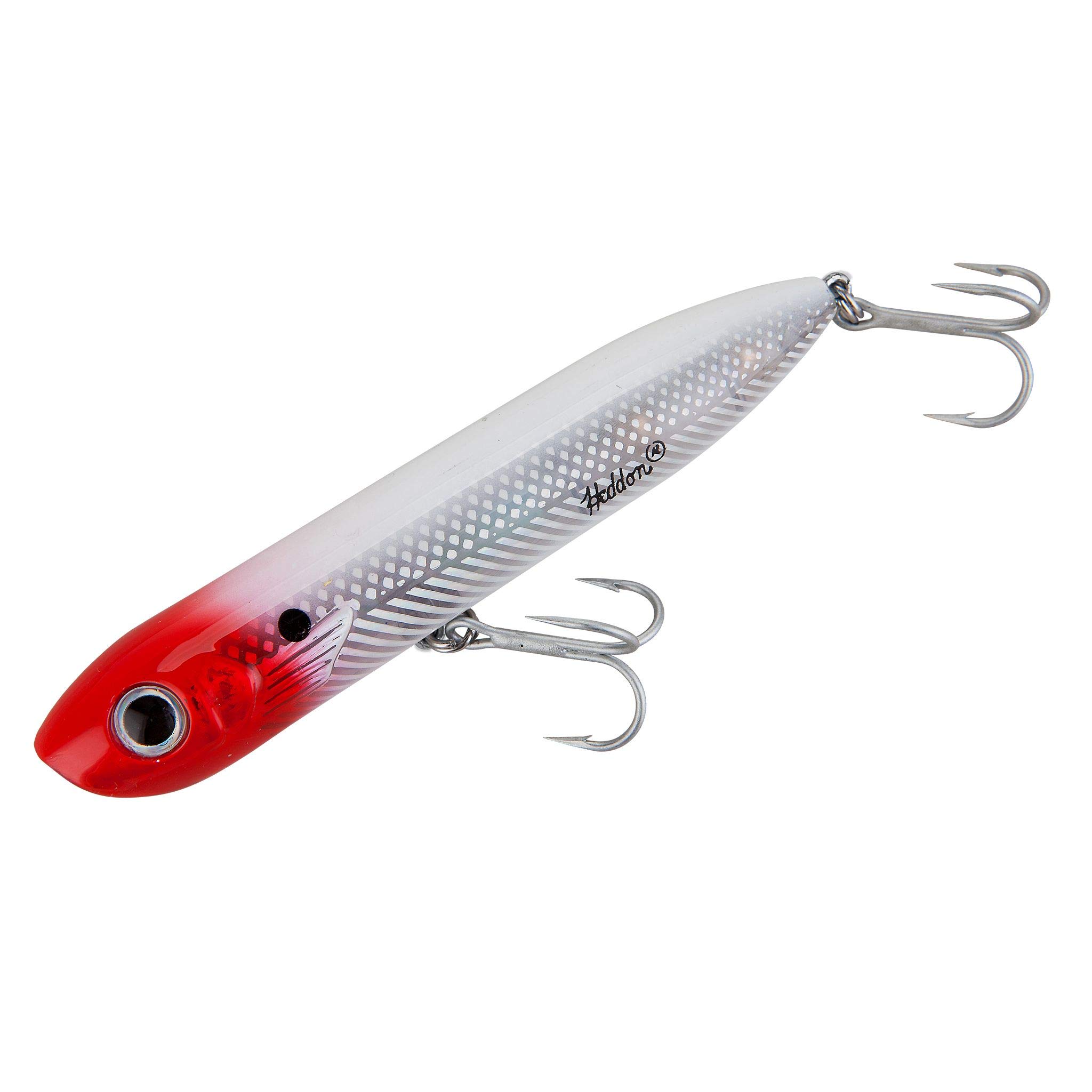 Heddon Chug'N Spook Popper Topwater Fishing Lure for Saltwater and  Freshwater Chug'N Spook Jr (1/2 oz) Red Head Flash