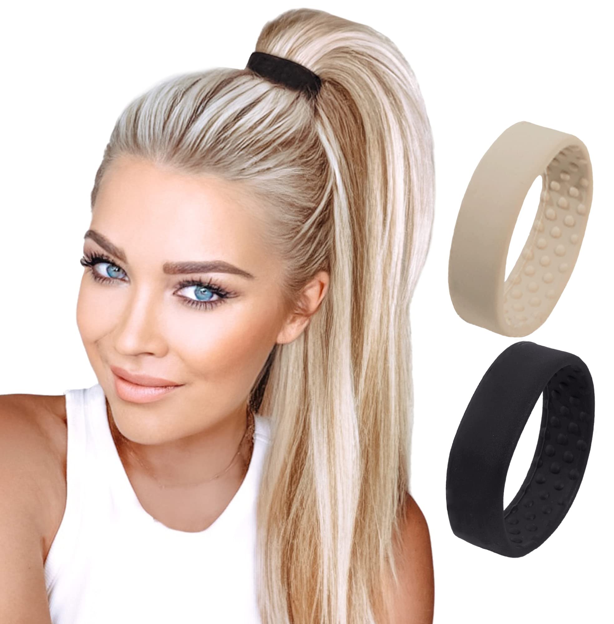 Say Goodbye to Hairties, and Hello to PonyO  PonyO is the only hair  accessory on the market designed to hold any hair type super tight without  ever damaging or creasing your