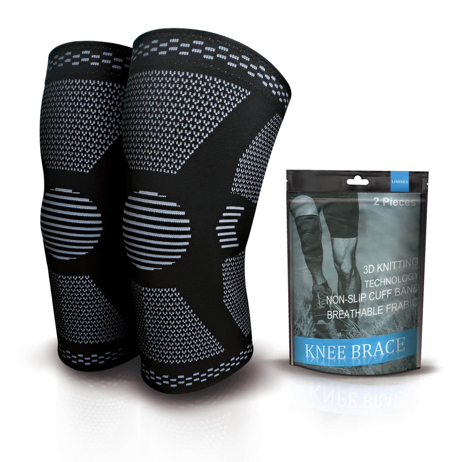 1 Pair Knee Braces for Men & Women, Sports Knee Brace| Professional Knee  Brace, Fitness, Sports, Arthritis, Joint Pain Relief, Da
