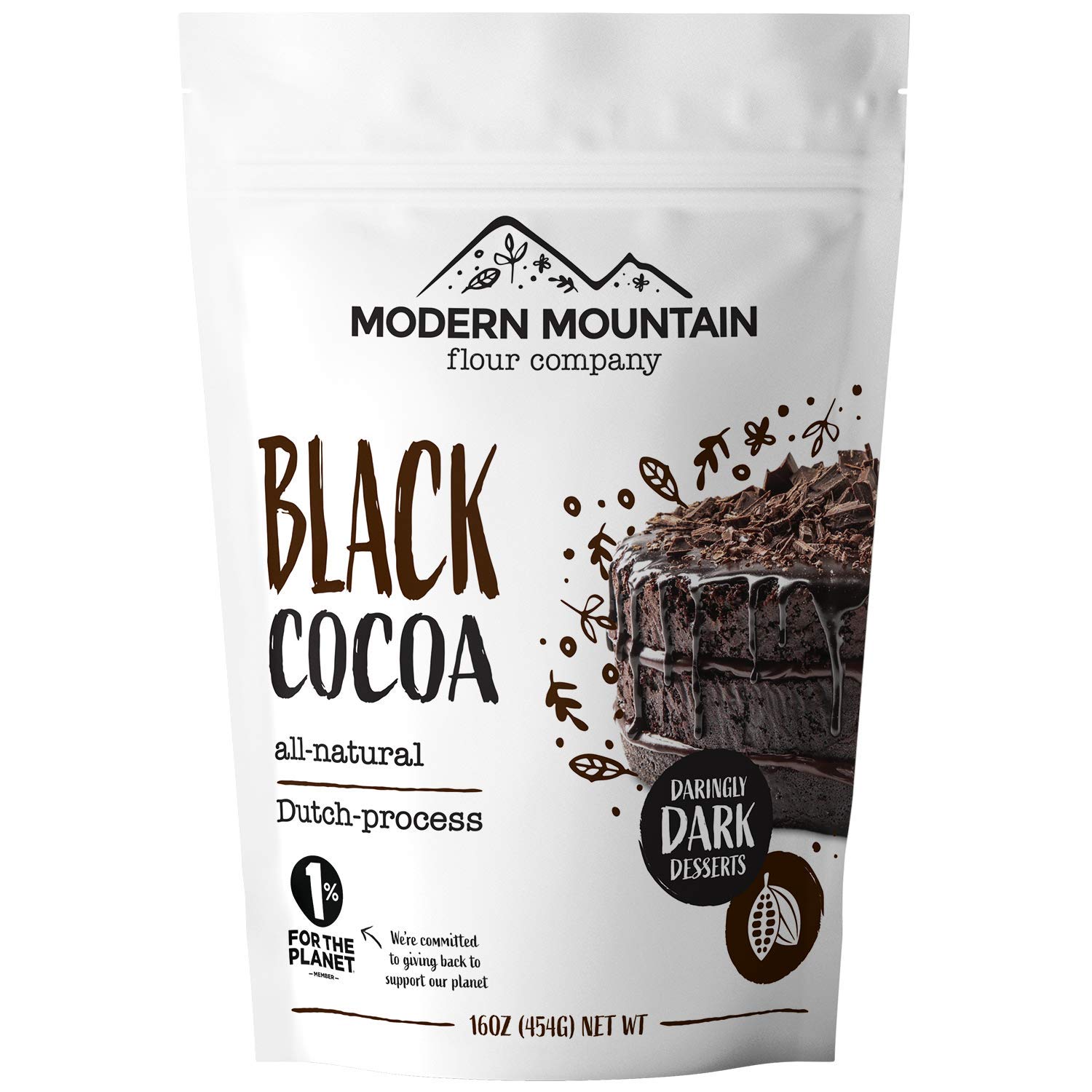 Black Cocoa Powder (1 lb) Bake The Darkest Chocolate Baked Goods, Achieve Rich Chocolate Flavor, All-Natural substitute for Black Food Coloring, Dutch