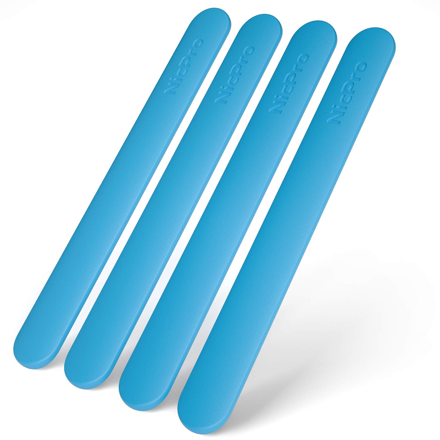 Nicpro 4PCS Silicone Stir Sticks Reusable Silicone Popsicle Sticks