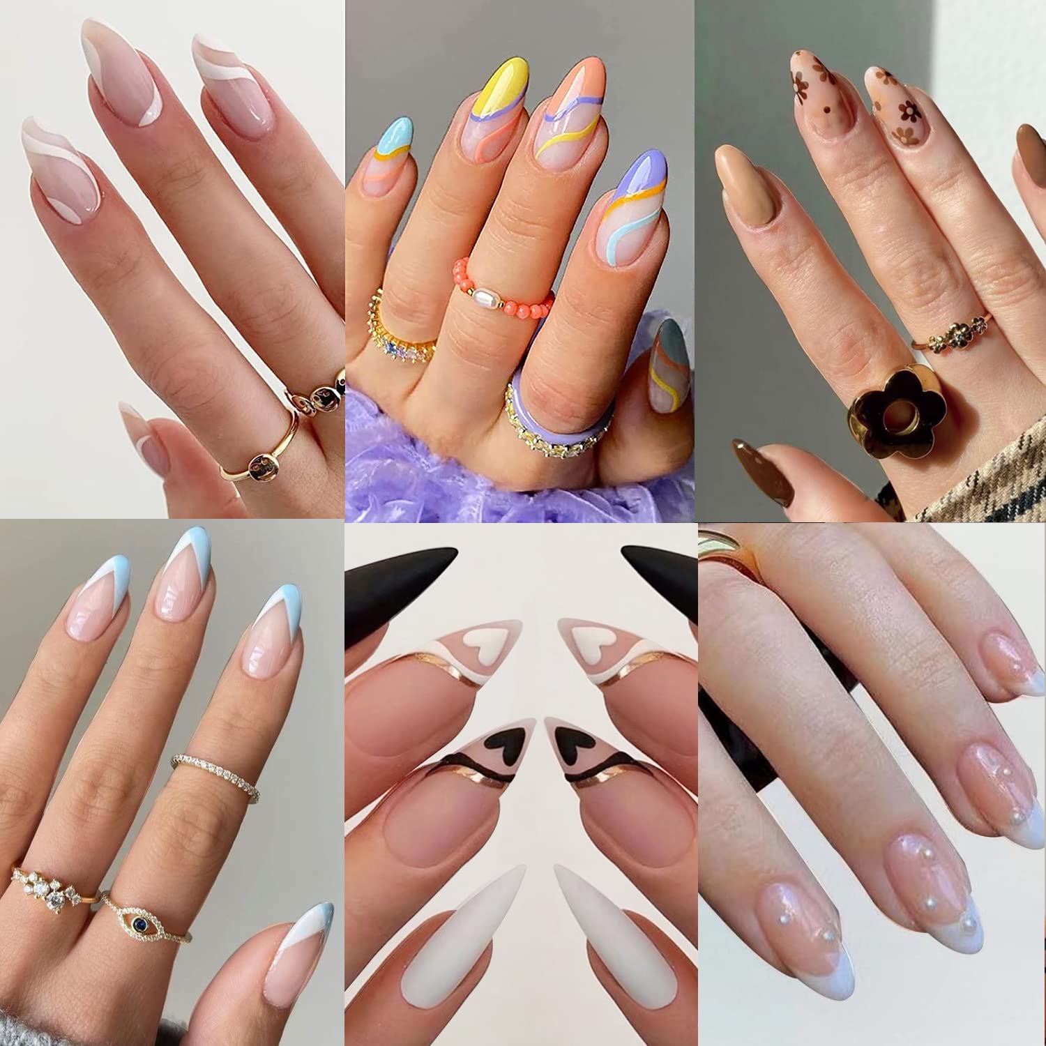 Jet Setter Almond Press On Nails | The Nailest