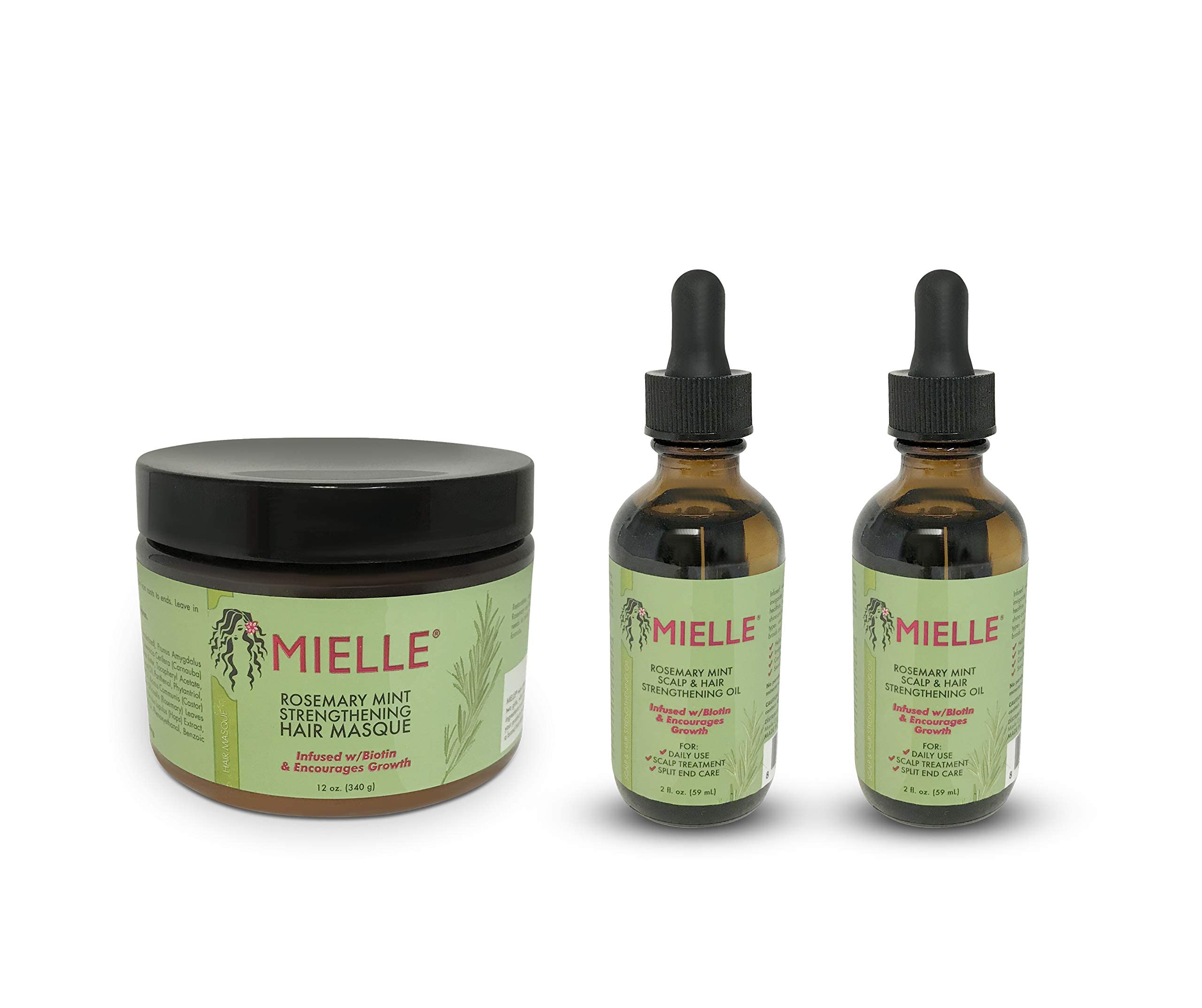 Mielle Organics Rosemary Mint Light Scalp & Hair Strengthening Oil - 2 fl oz