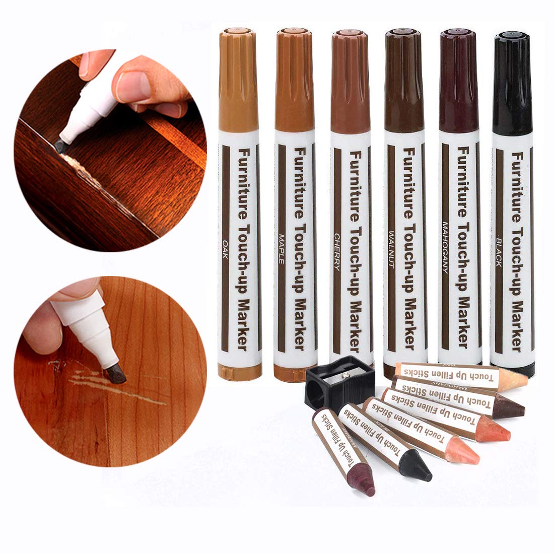 Furniture Repair Wood Repair Markers Touch Up Repair Pen-Markers