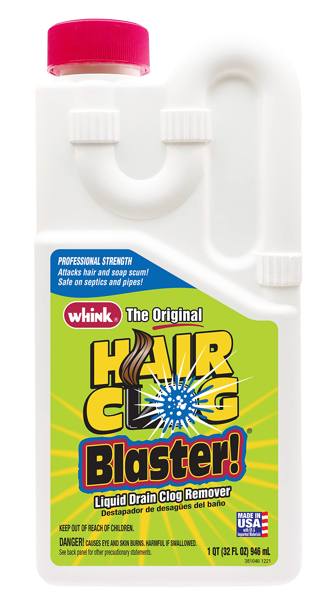 Whink 6217 Hair Clog Blaster 32 Ounce 32 oz