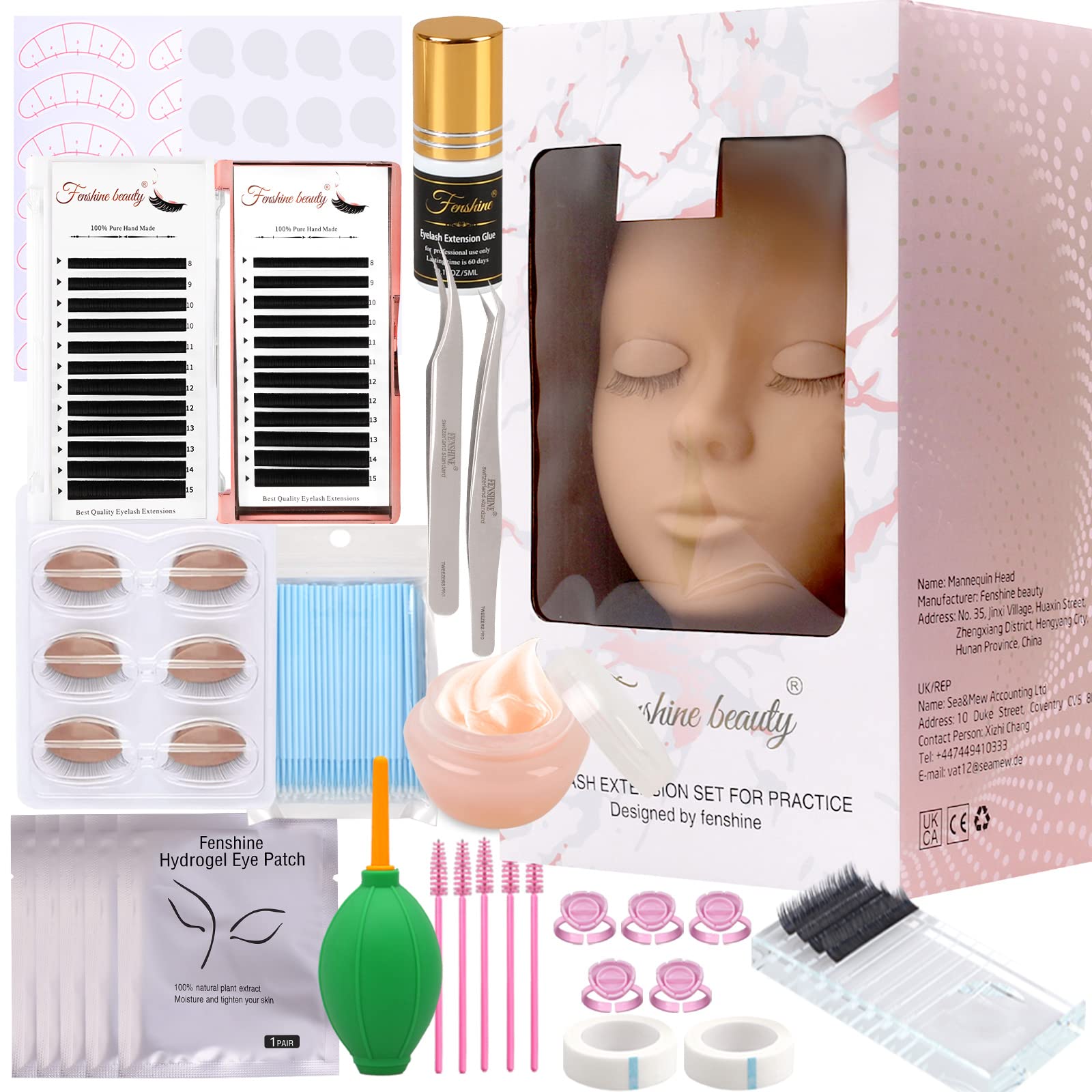 Soft Silicone Eyelash Extension Training Head Washable Lash - Temu