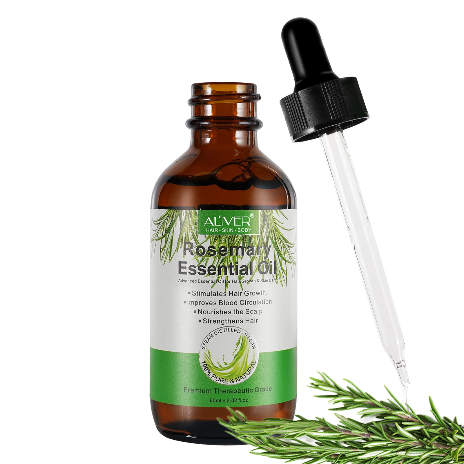 100% Pure Rosemary Essential Oil - Premium Rosemary Oil for