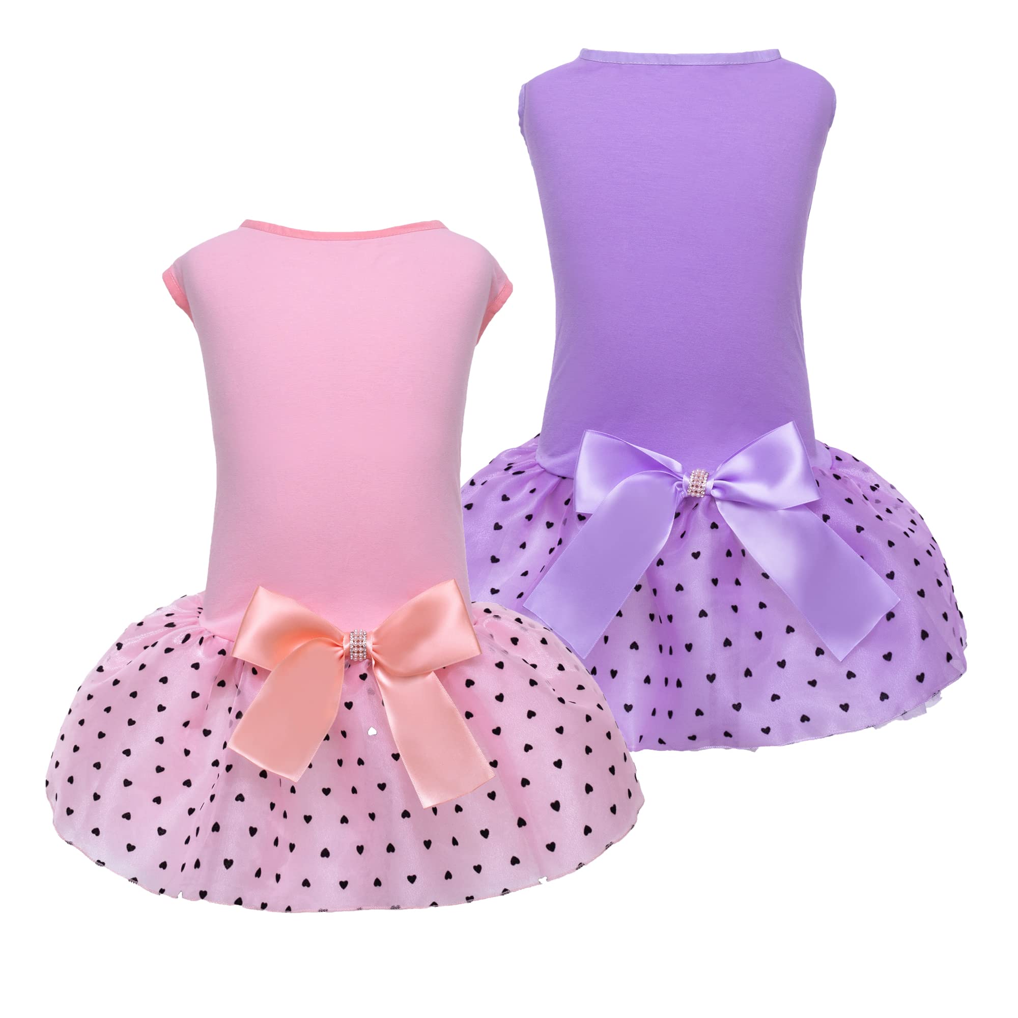 Cat Clothes Cute Dog Wedding Dress Shirts Set For Small \u0026 Medium Pets | Roll  Collar, Breathable, Birthday \u0026 Holiday Apparel (Pink+Purple, Large) - 2  Pieces Dog Pjs, image size:2000x2000