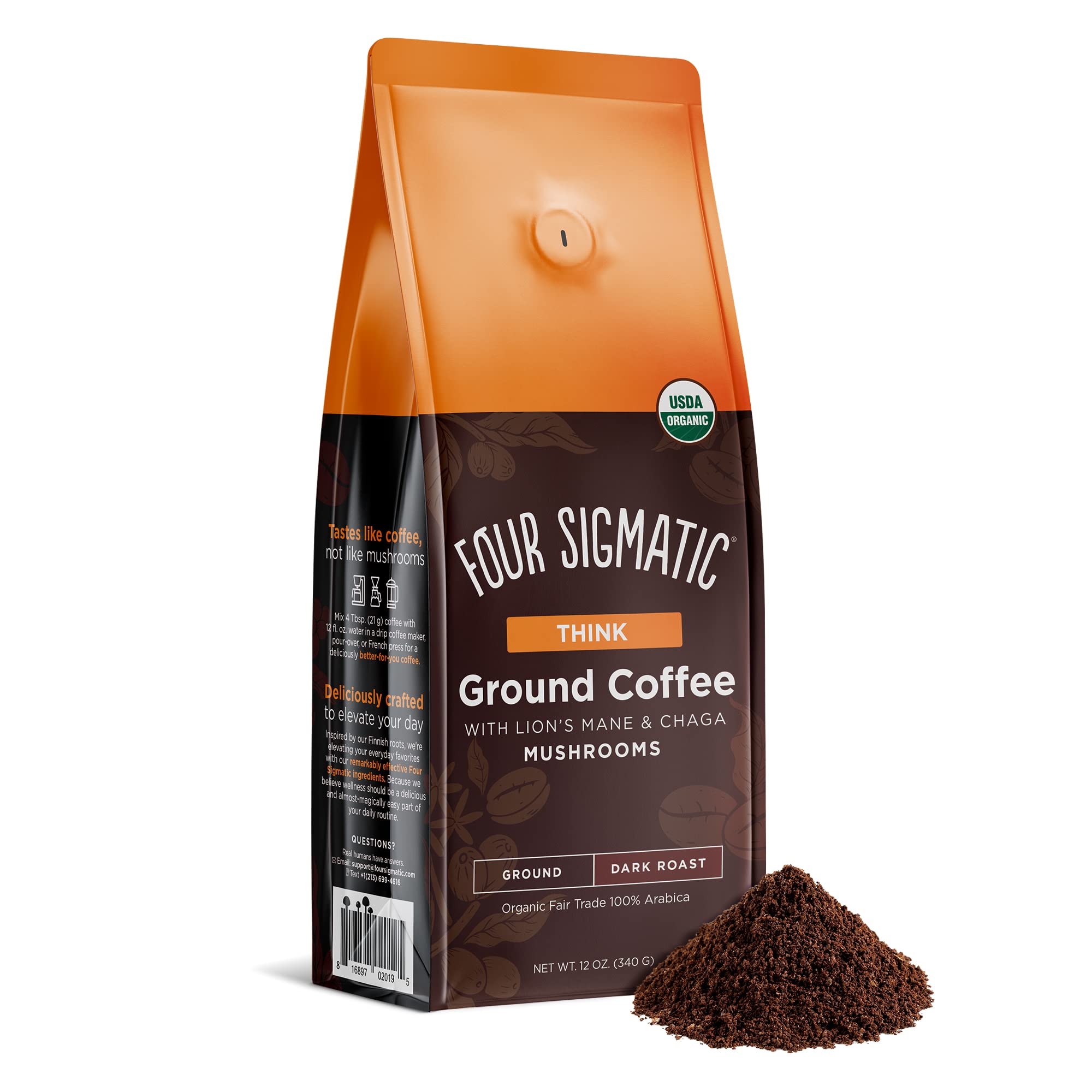 Boost Ground Coffee: High-Energy Mushroom Mix - Four Sigmatic