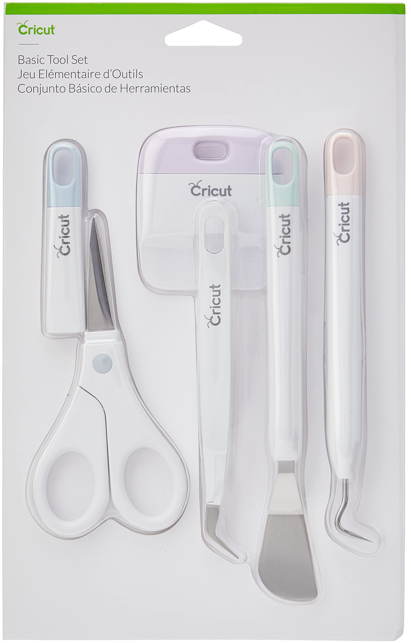 Cricut Basic Tool Set - 5-Piece Precision Tool Kit for Crafting and DIYs,  Perfect for Vinyl, Paper & Iron-on Projects, Great Companion for Cricut  Cutting Machines, Core Colors Basic Set Core Colors