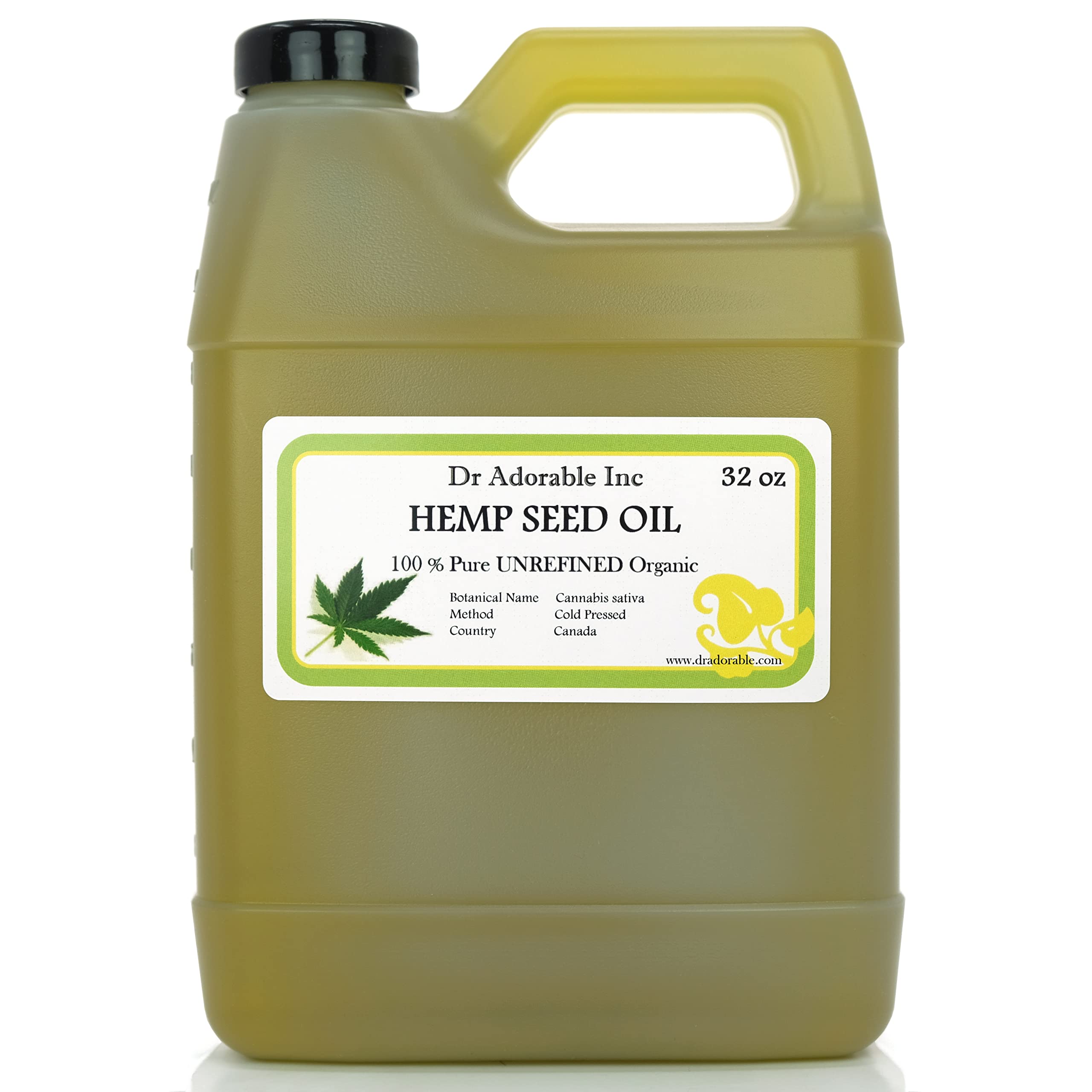 Dr Adorable Hemp Seed Oil Organic Pure 32 Oz/ 1 Quart