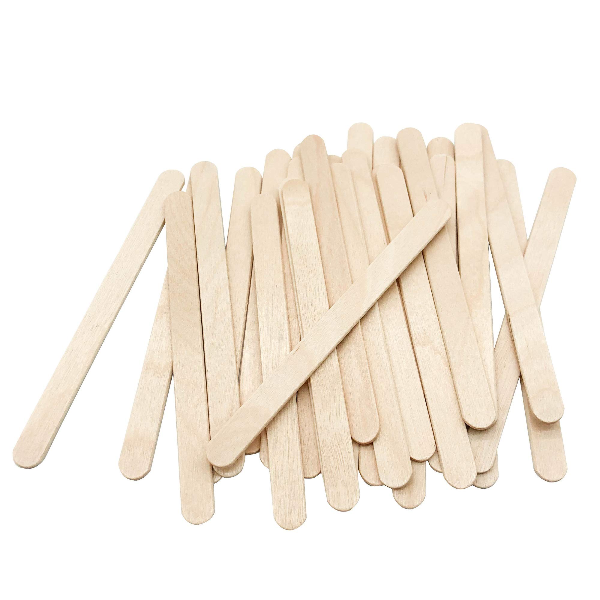 200 Pcs Craft Sticks Ice Cream Natural Wood Popsicle 4.5 inch Length Treat  Pop for DIY Crafts