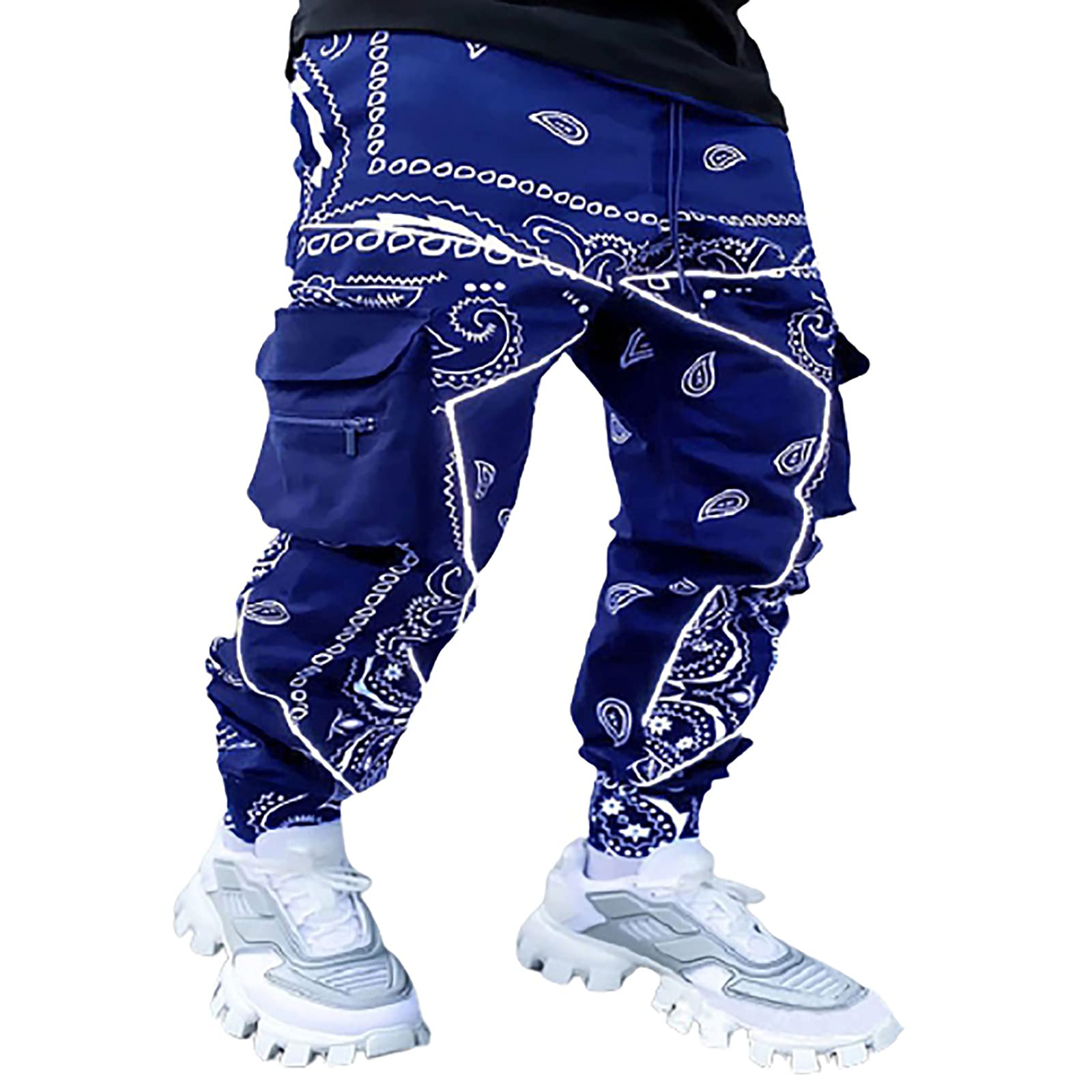 Men's Multi Pocket Fashion Cargo Pants Punk Rock Street Harem