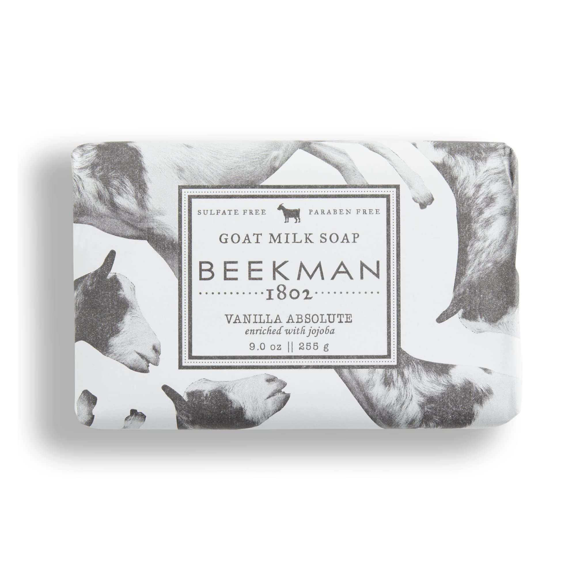 Beekman 1802 Goat Milk Soap Bar, Vanilla Absolute - 9 , Pack of 4 - No