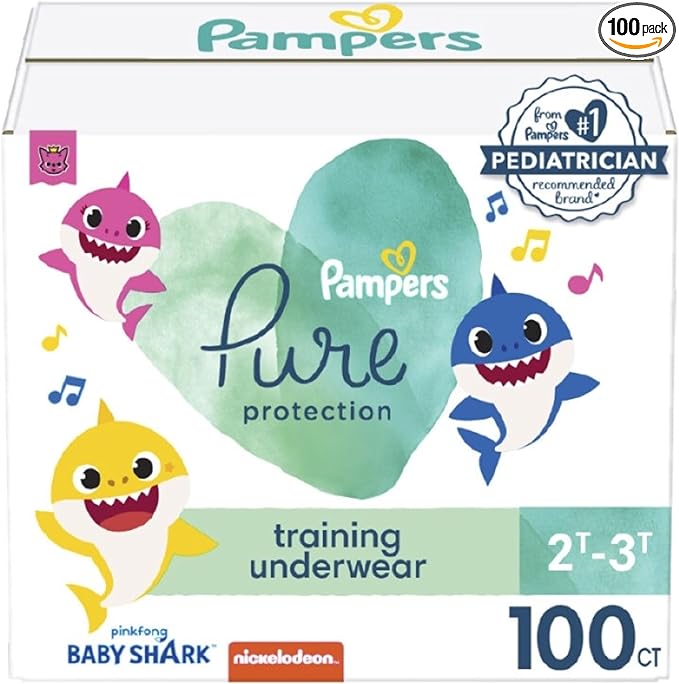 Pampers Pure Protection Training Pants Baby Shark Size 2T3T 100