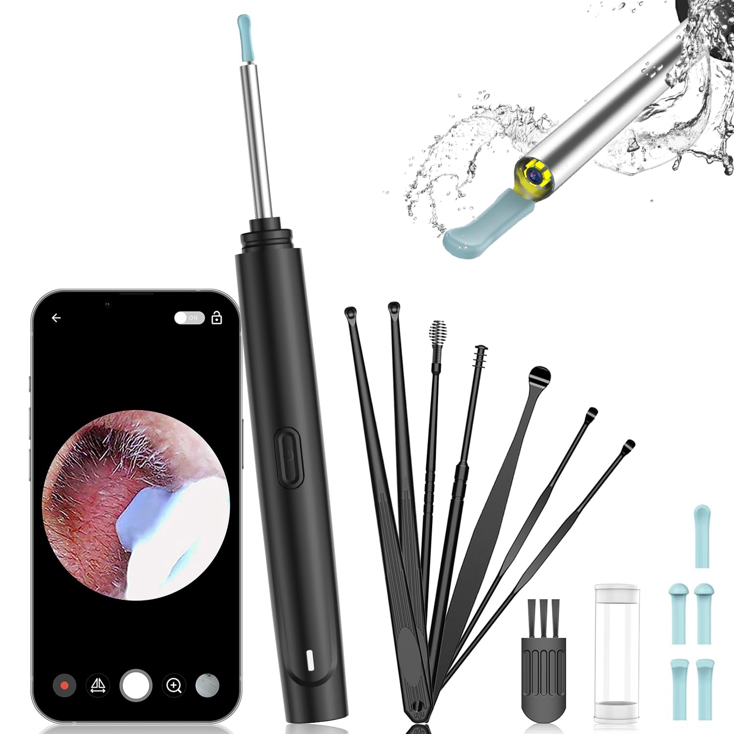 Aabld P1 Pro Ear Wax Removal Tool, Wireless Endoscope Otoscope Camera 1080P  FHD with 6 LED Lights, S - Ear Care - Galloway, New Jersey, Facebook  Marketplace