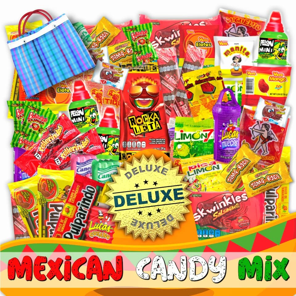 Meting taart capsule Mexican Candy Mix Assortment Snack (90 Count) Dulces Mexicanos Variety Of  Best Sellers Sweet, SPICY and