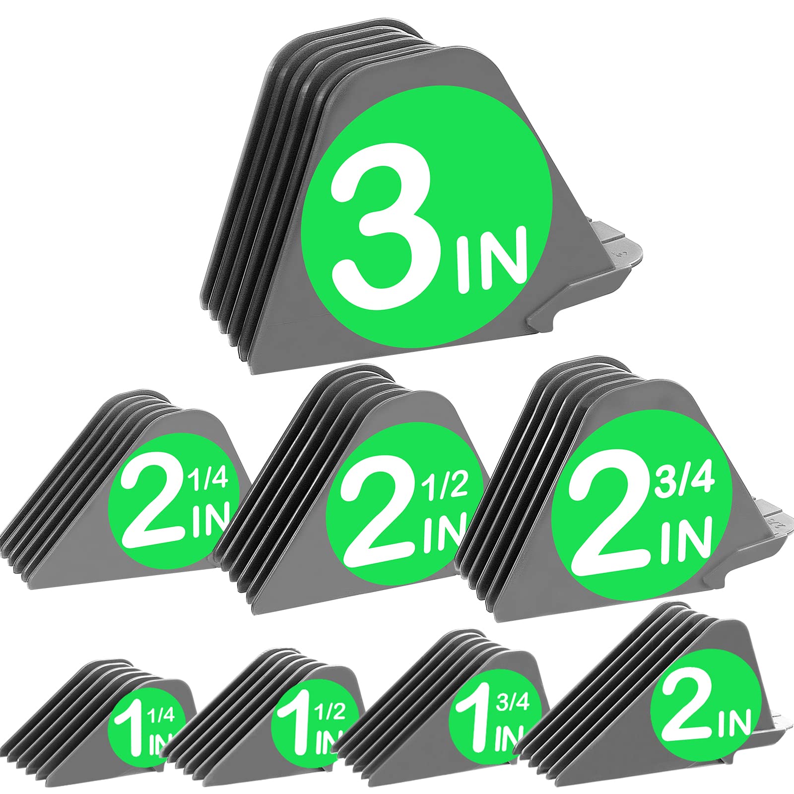 3 Inch Hair Clipper Combs Guides, Hair Clipper Guards 1 & 1/4 3 Inch Hair Clipper Combs Guides, Hair Clipper Guards 1 & 1/4
