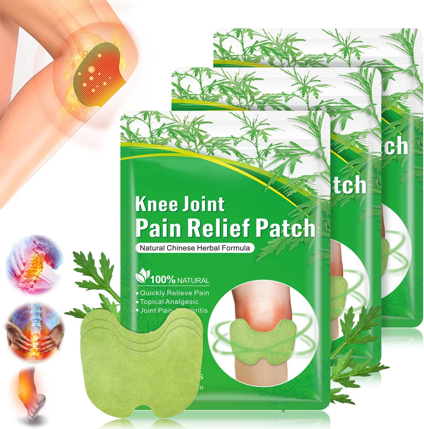 Flexiknee Natural Knee Pain Patch,wellknee Pain Relief Patch,flex