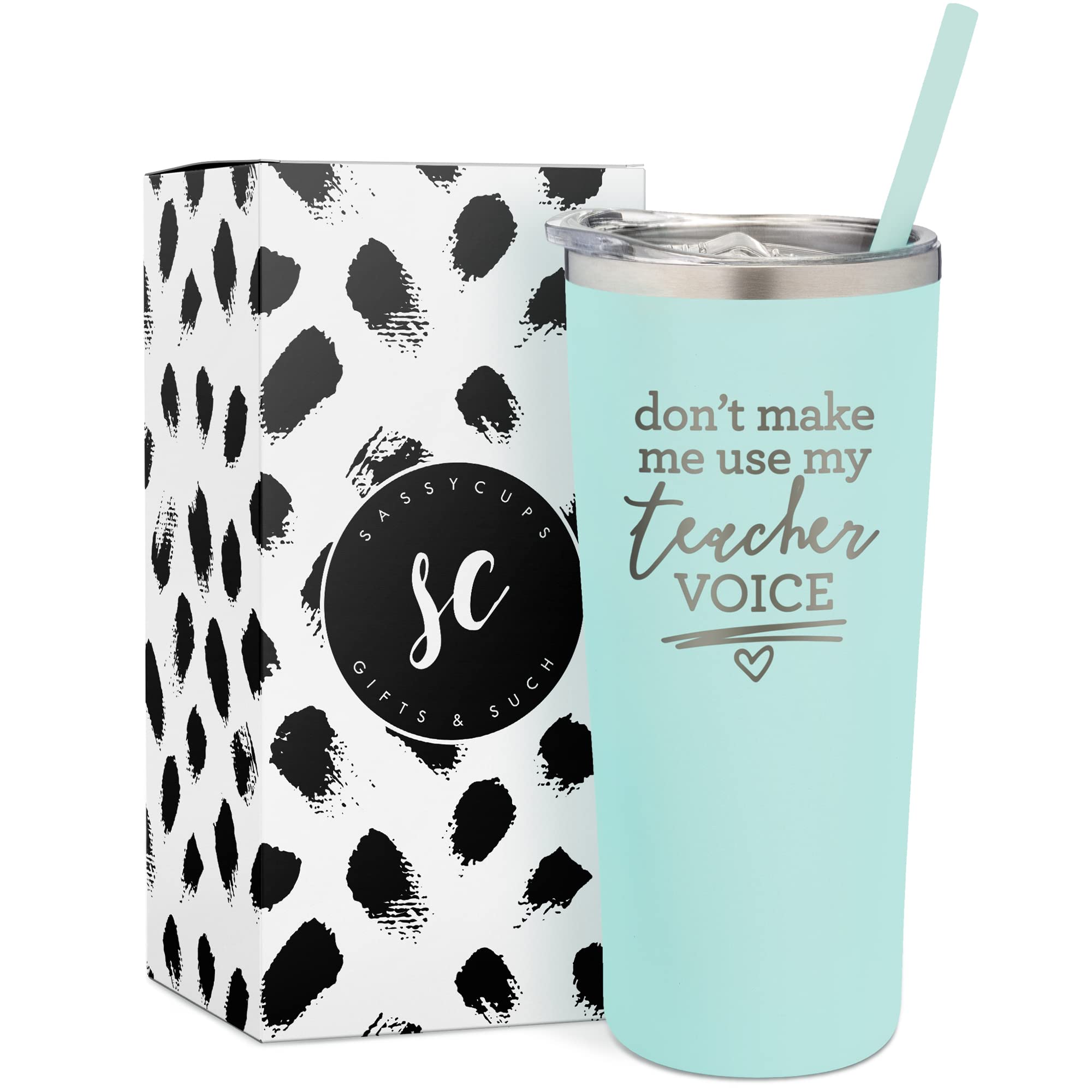 Don't Make Me Use My Teacher Voice Funny Tumbler - Stainless Steel