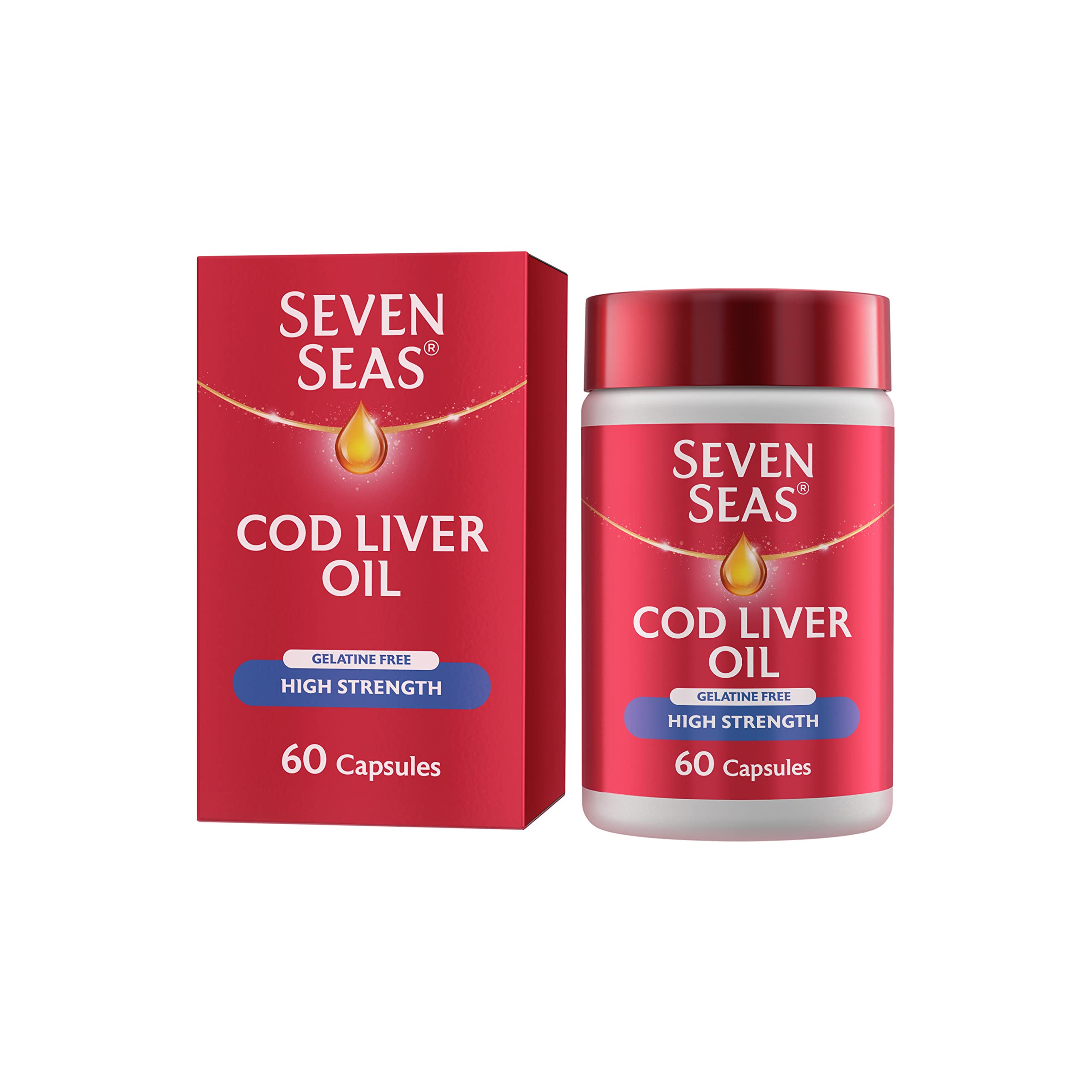 Seven Seas High Strength Cod Liver Oil Tablets With Omega3 Fish Oil