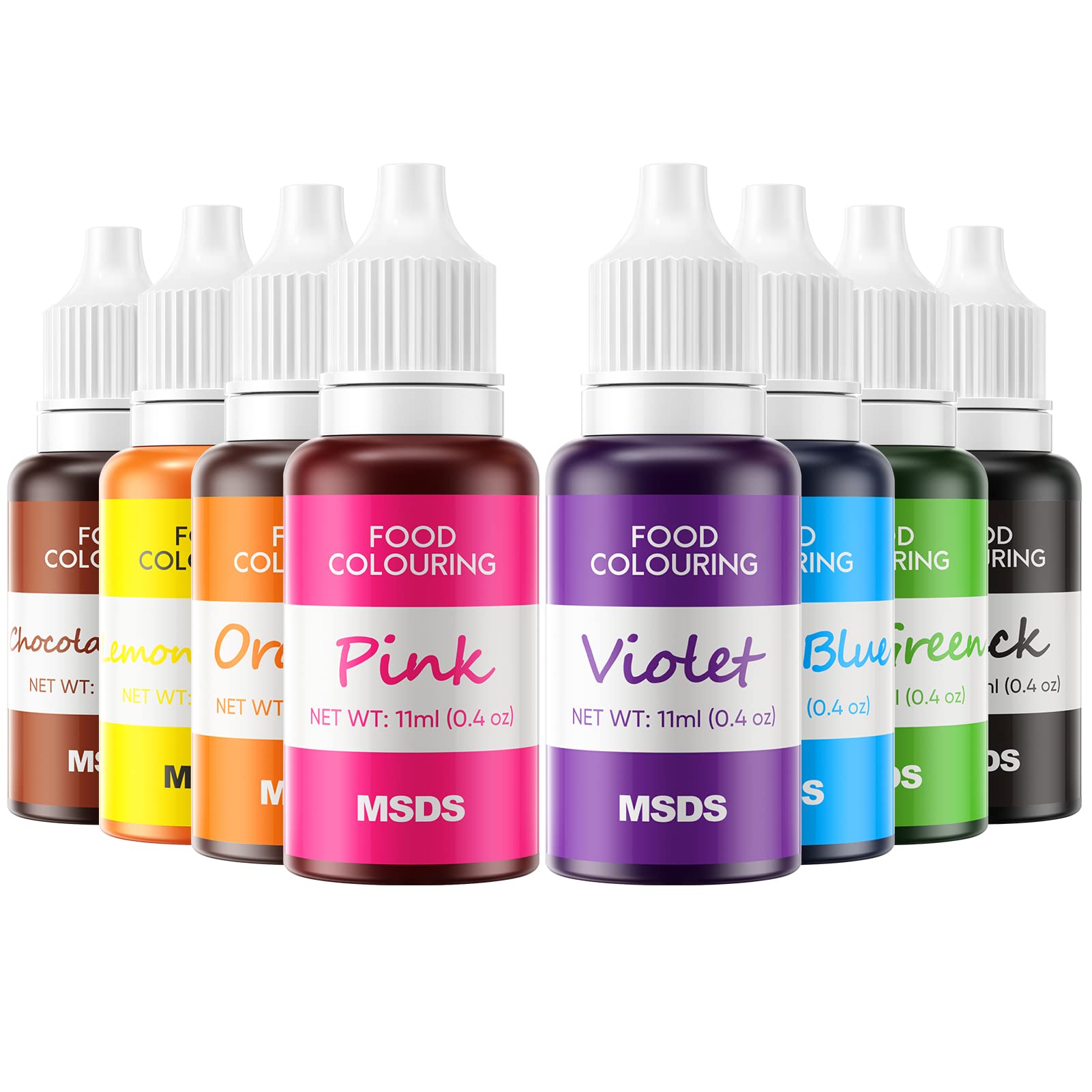 Food Coloring - Wayin 8 Colors Cake Food Coloring Liquid Vibrant