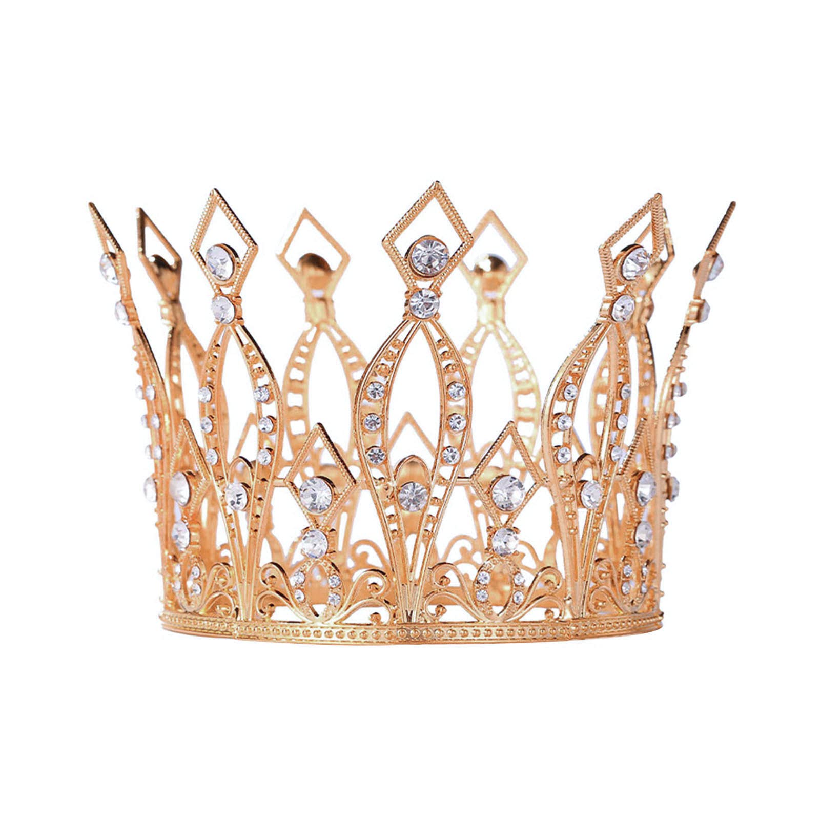 Gold Crown Cake Topper, Gold Crown Decoration, Tiara Cake Topper