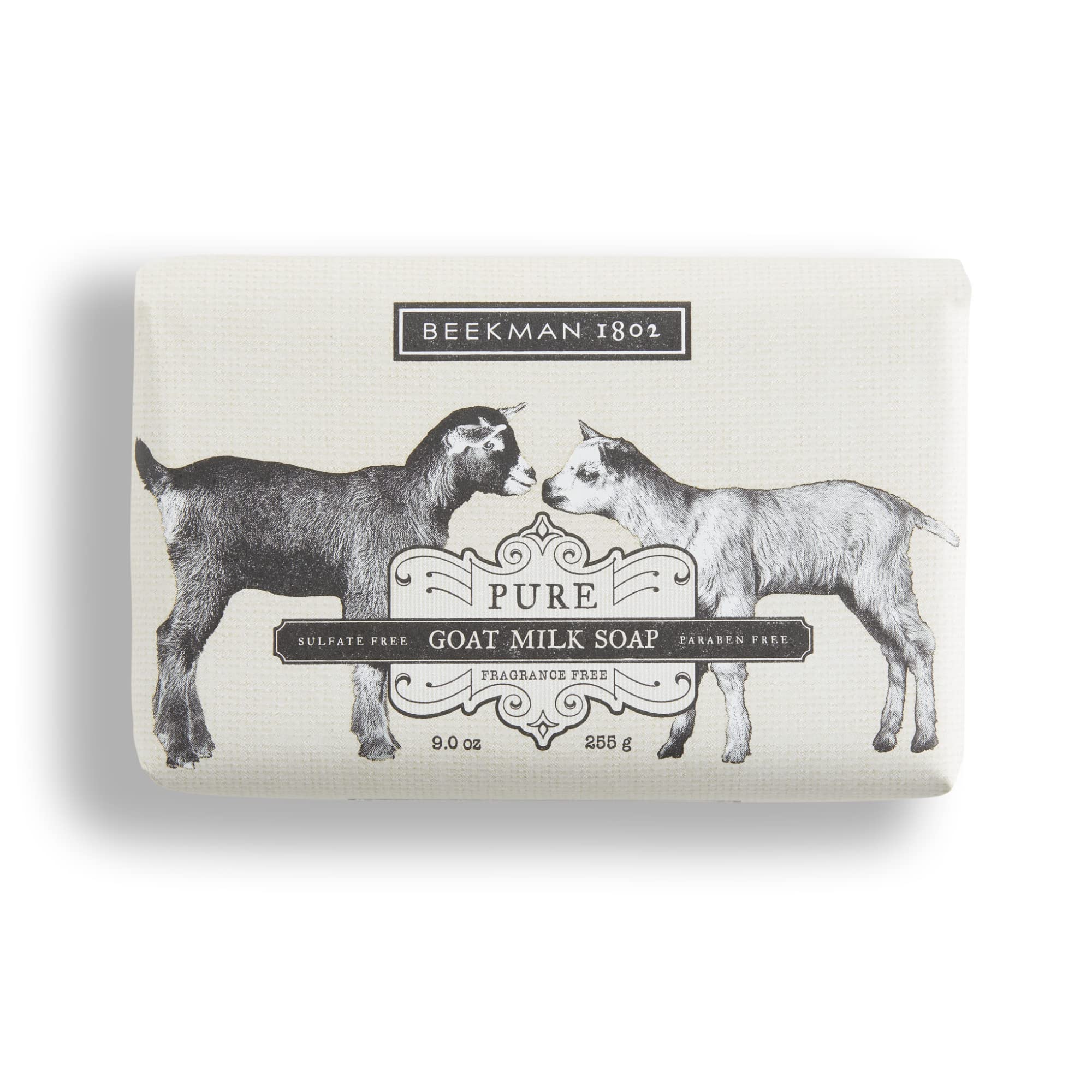 Beekman 1802 Goat Milk Soap Bar Pure (Fragrance Free) - 9 oz - Nourishes  Moisturizes & Hydrates the Body - Good for Sensitive Skin - Cruelty Free  Pure Goat Milk (Fragrance Free)