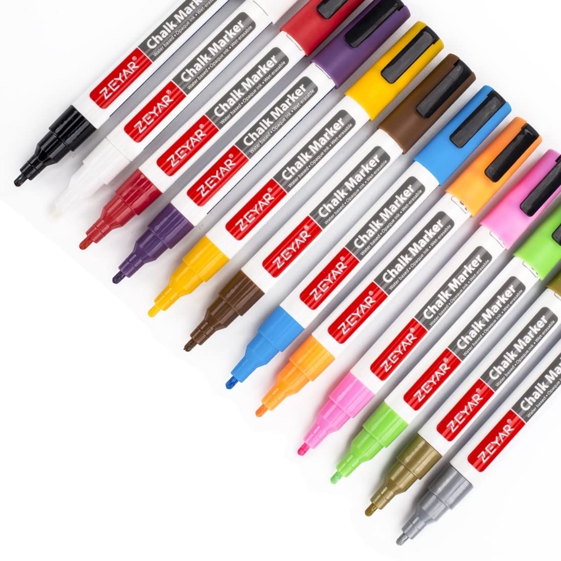 12 Colors Erasable Multicolor Metal Plastics Drawing Glass