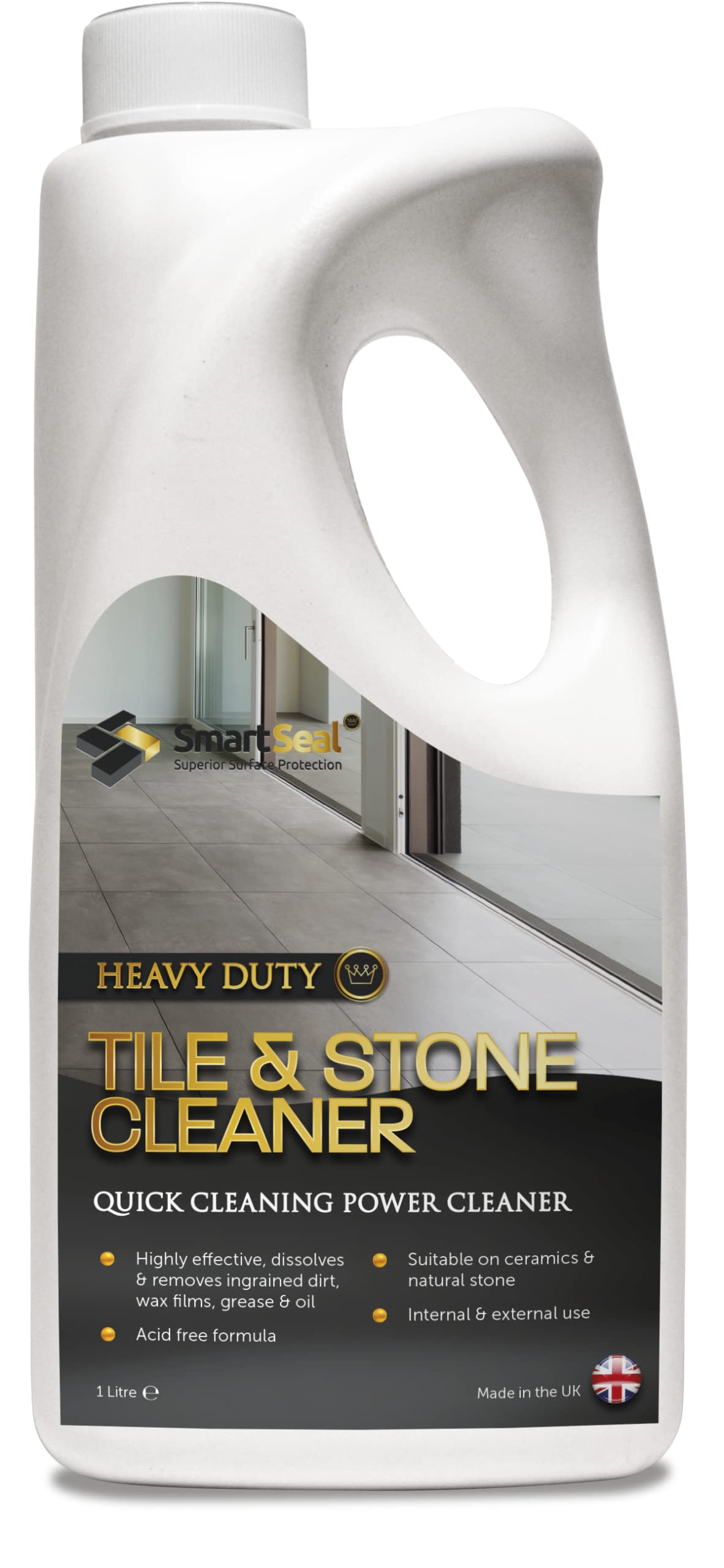 Smartseal Heavy Duty Tile Cleaner & Stone Cleaner - Powerful Bathroom ...