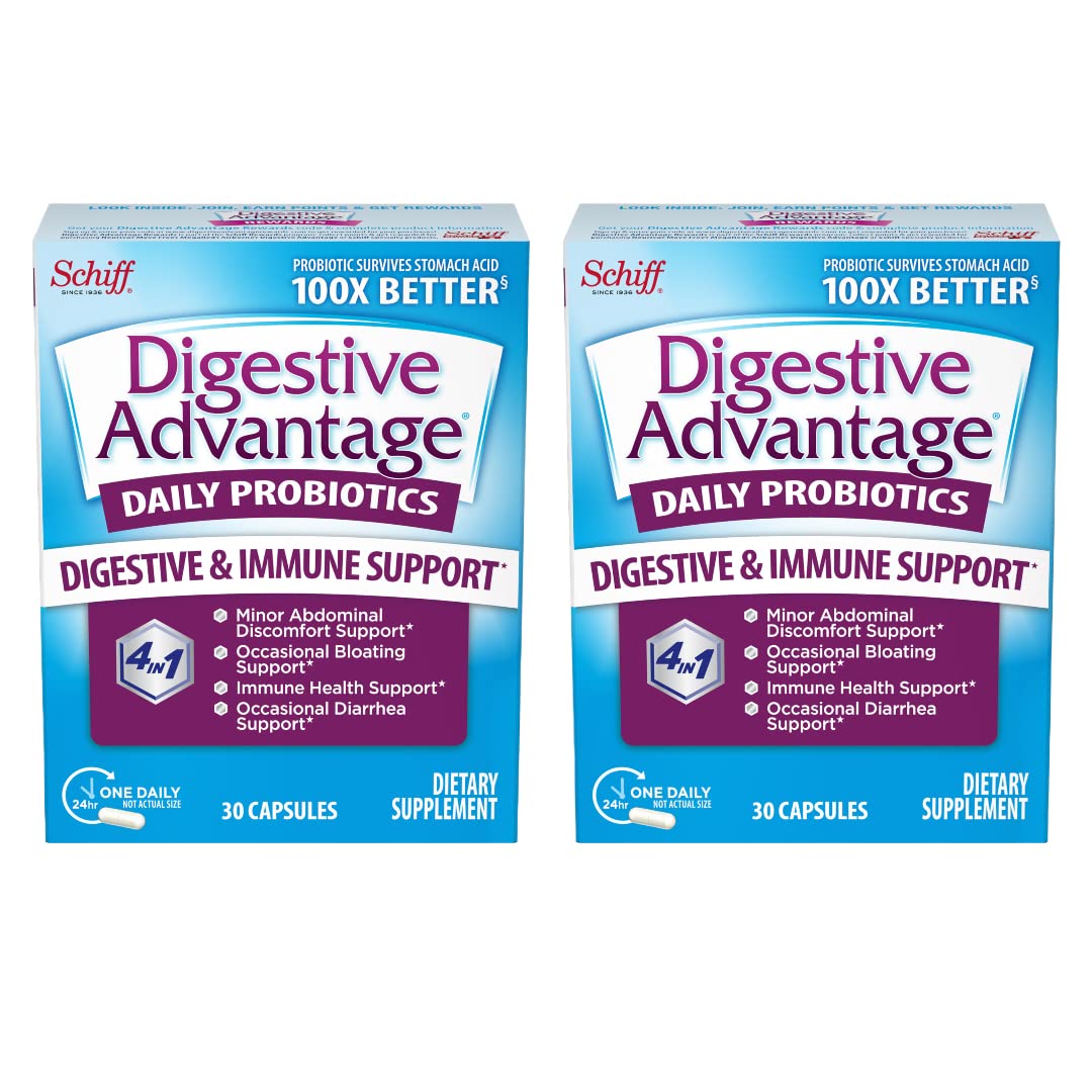 Digestive Advantage Daily Probiotic 30 Capsules (Pack of 2)