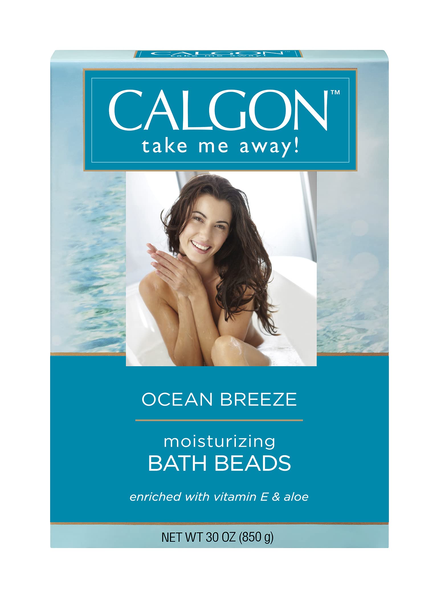 Calgon Ultra-Moisturizing Bath Beads Ocean Breeze 30 Ounce Ocean