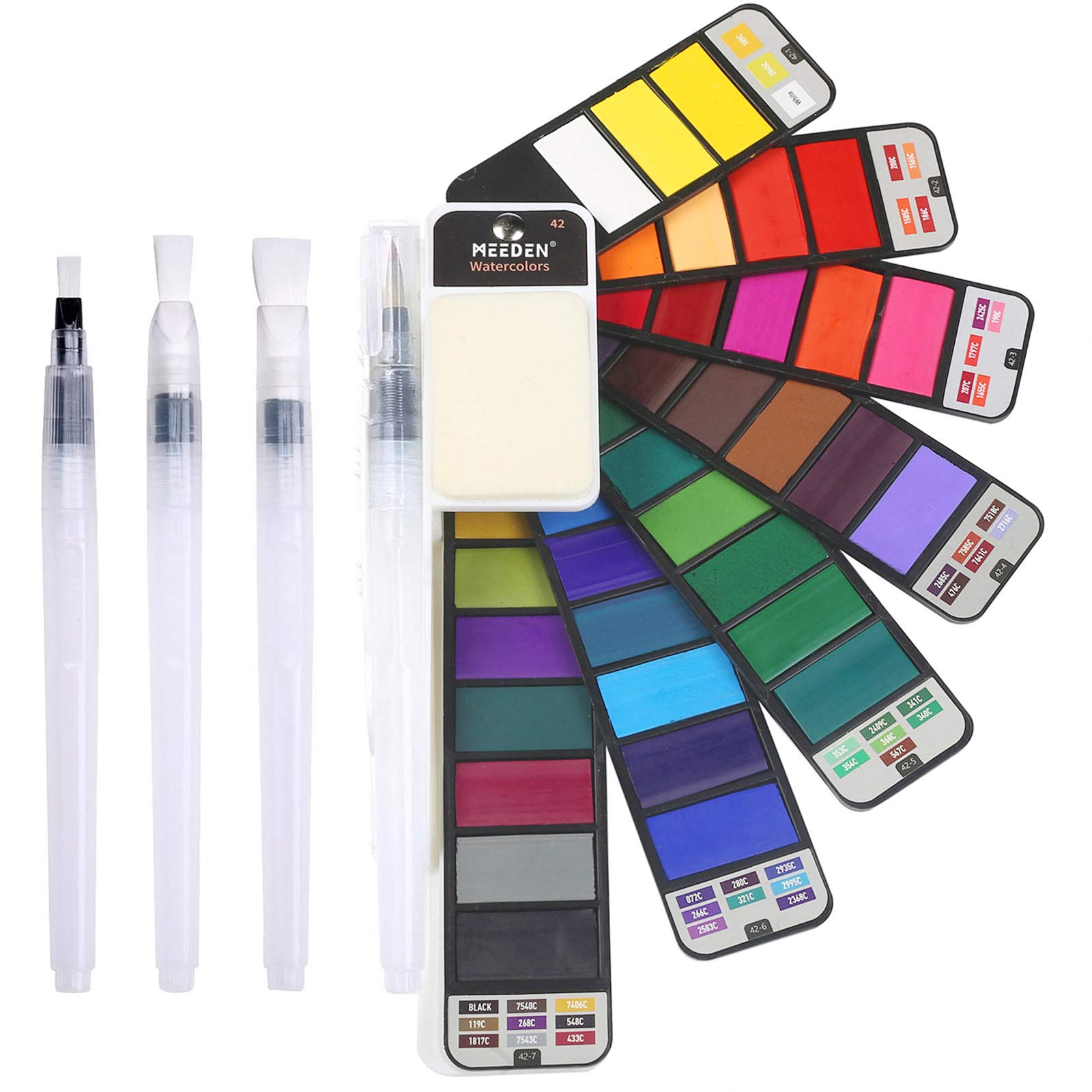  MEEDEN Watercolor Paints, Non-Toxic 24 x 12ml/0.4oz