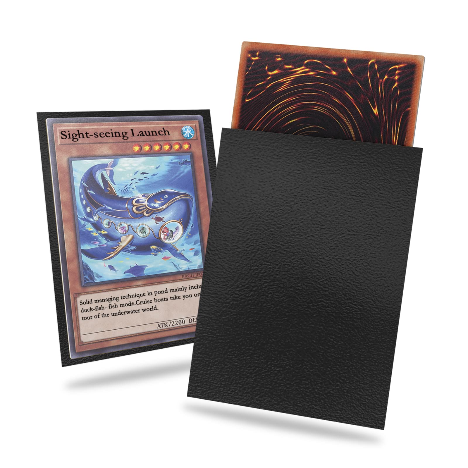 Black Yu-gi-oh Card Sleeve 200 Pack Japanese Small Card Sleeves